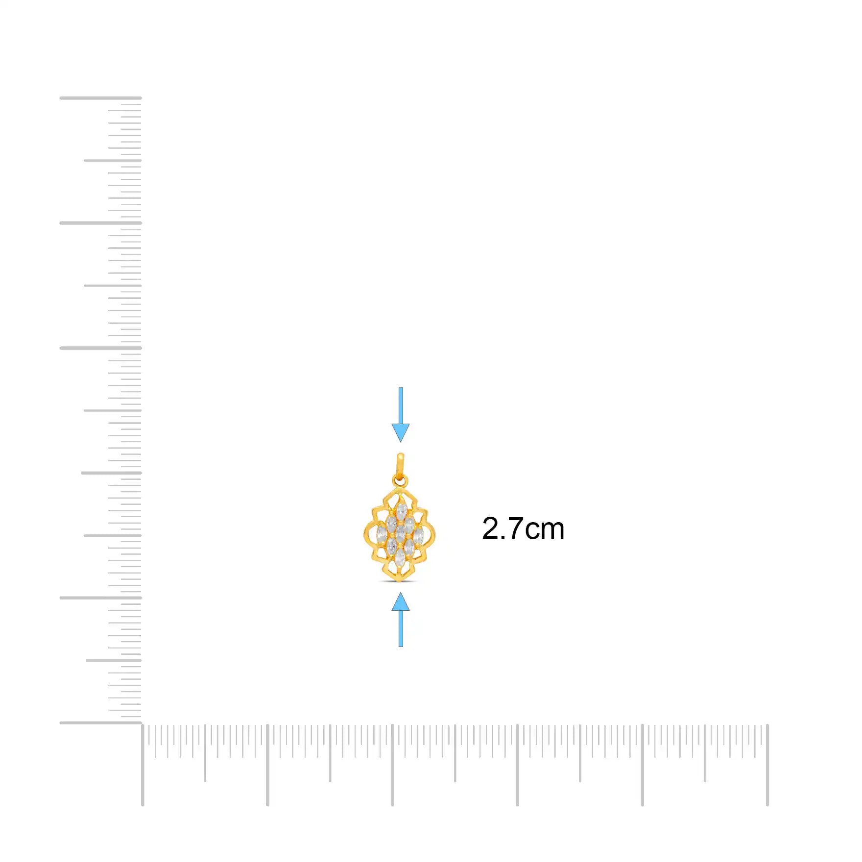 GOLDEN STONE PENDENT PSLT288W-09
