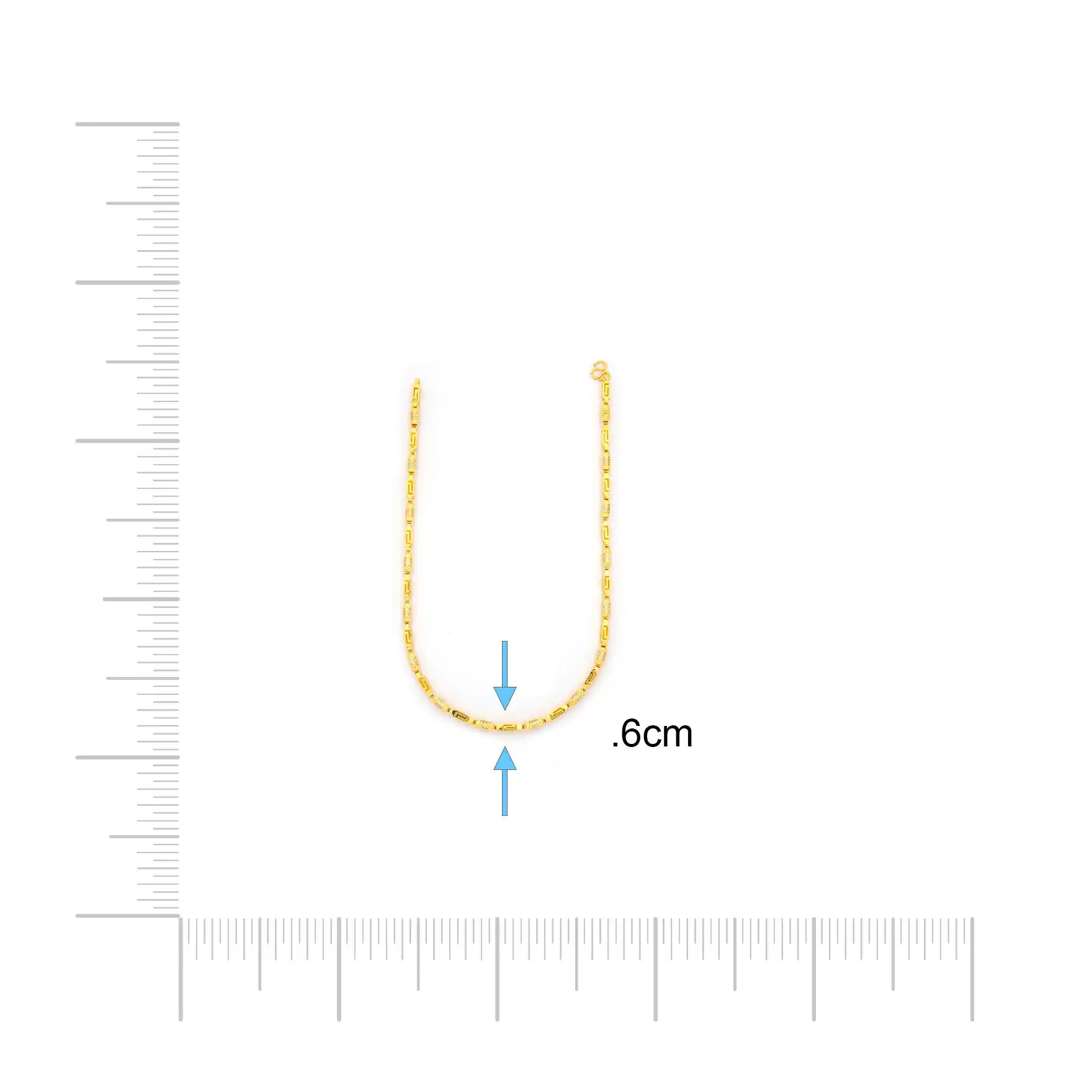 GENTS FRILL STONE CHAIN PSGCX6W-0031