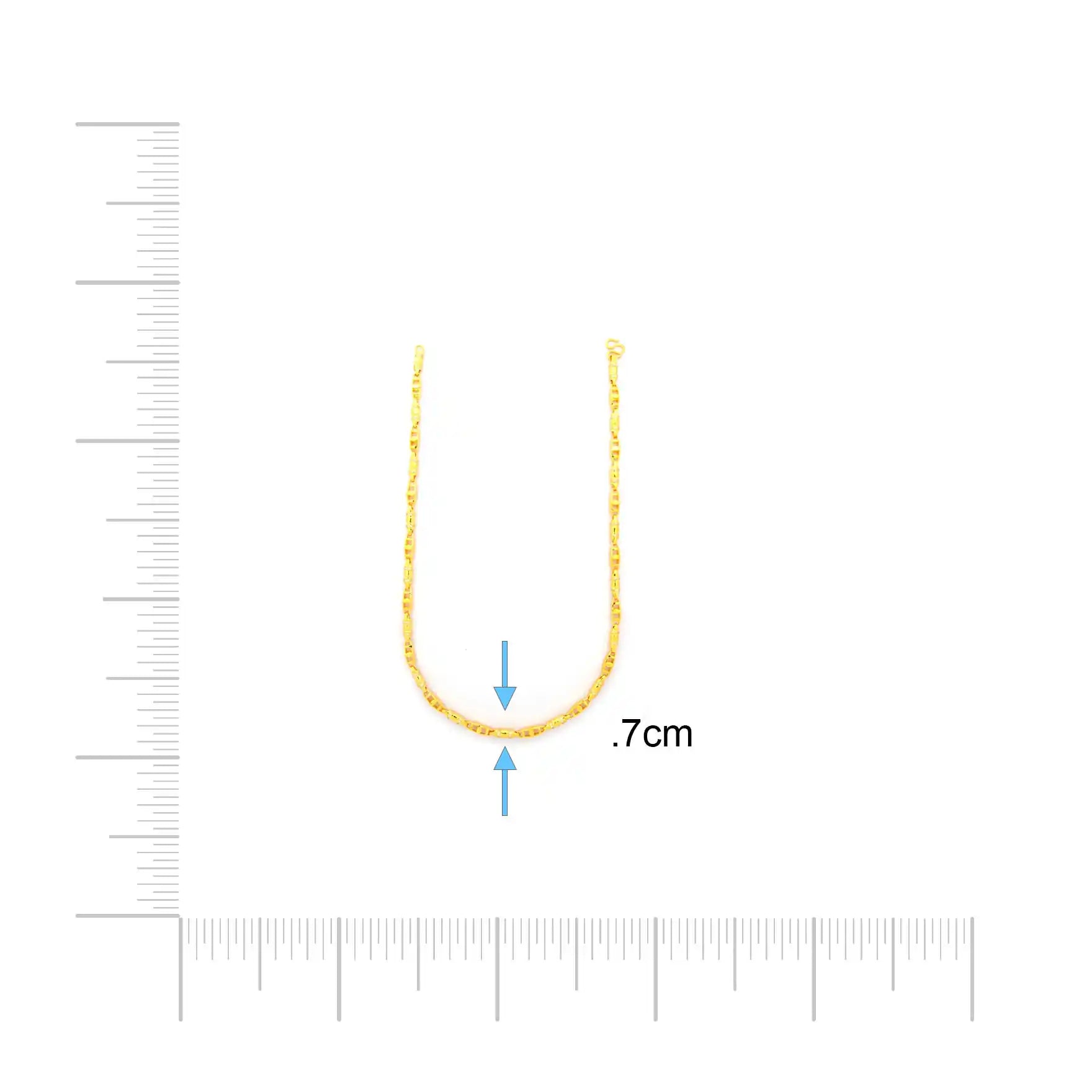 GENTS FRILL STONE CHAIN PSGCX4W-0031