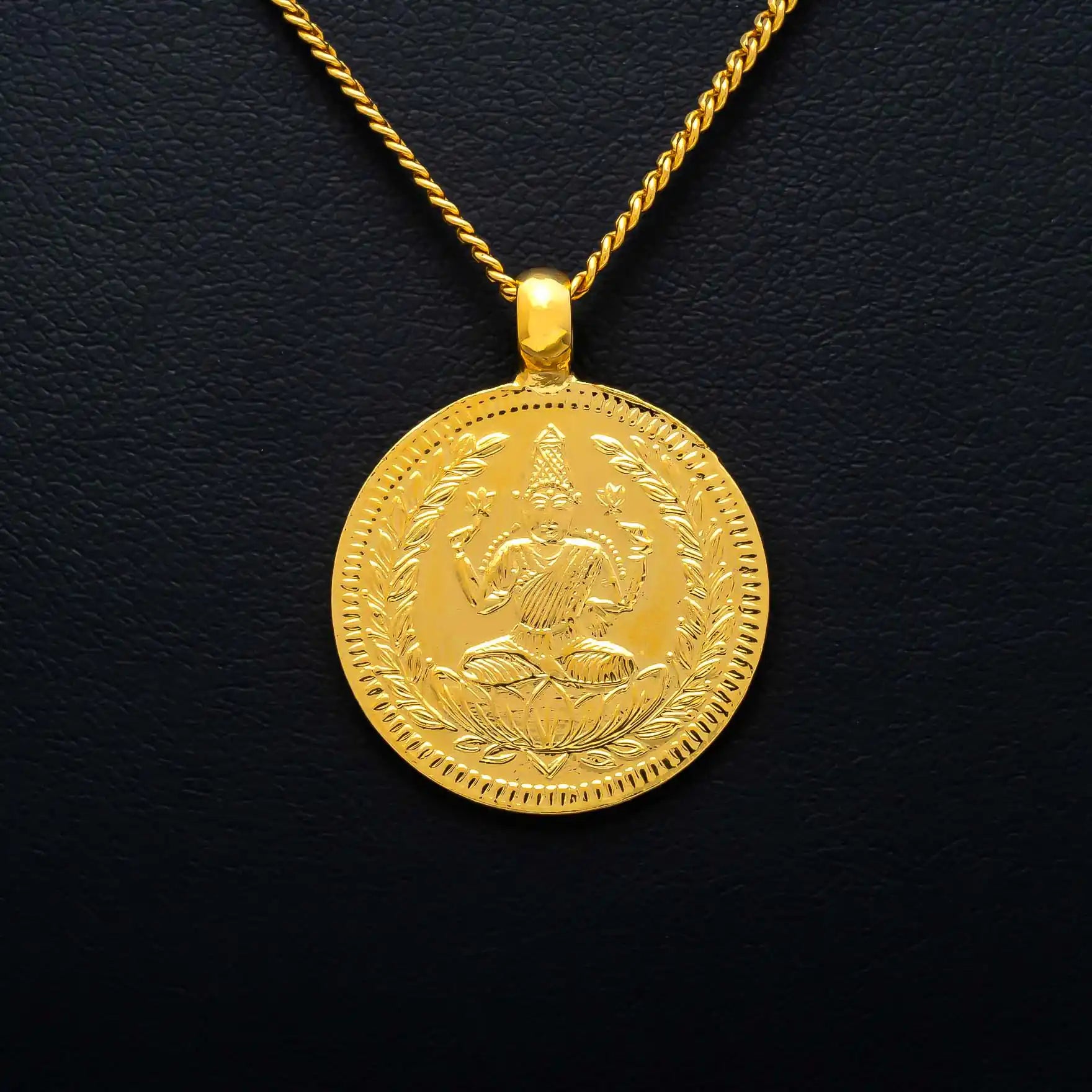 Gold Layered Coin Pendent PGLT106-09