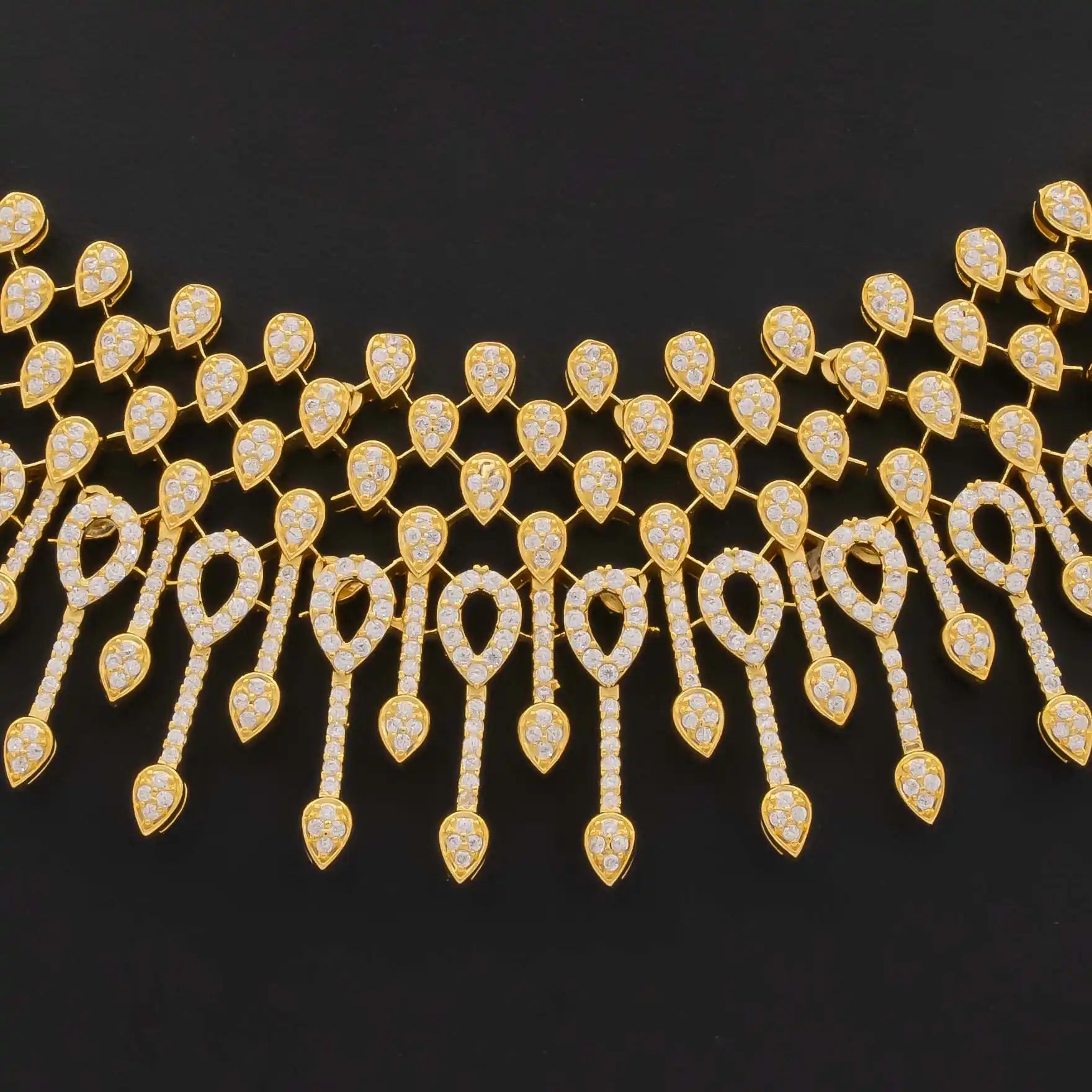Premium Stone Necklace with Stud PMSNS41W-0031. PMSHST50W-023