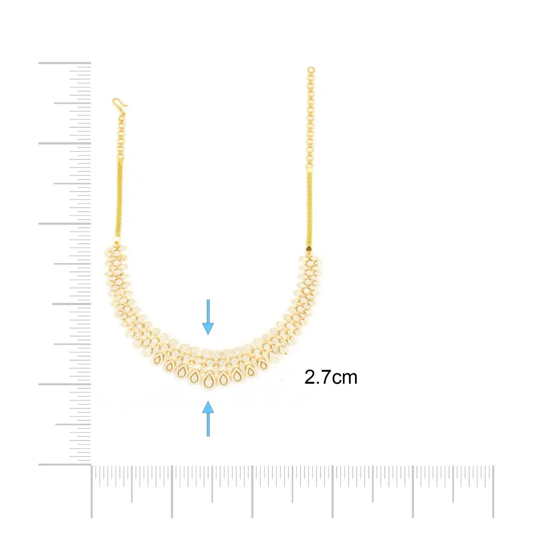 Premium Stone Necklace with Stud PMSNS11W-0011, PMSHST37W-052