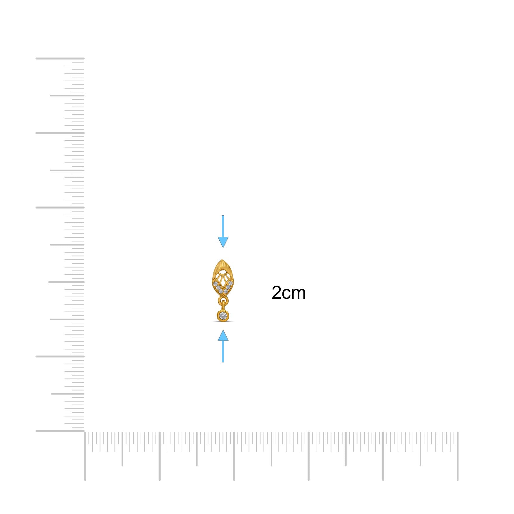 Hanging Stone Stud PSHST227W-001