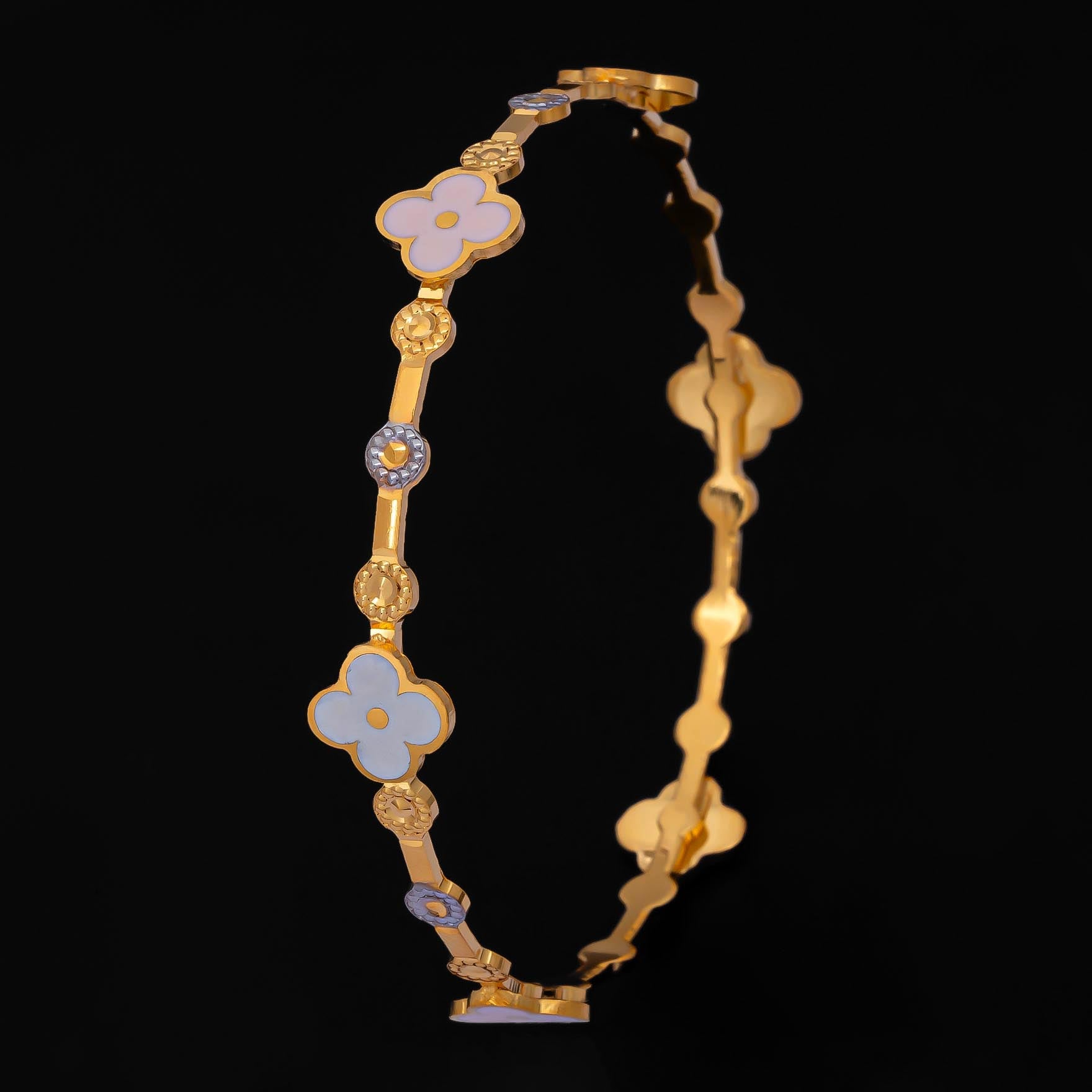 Floral Enamel Bangle PEBS2-002