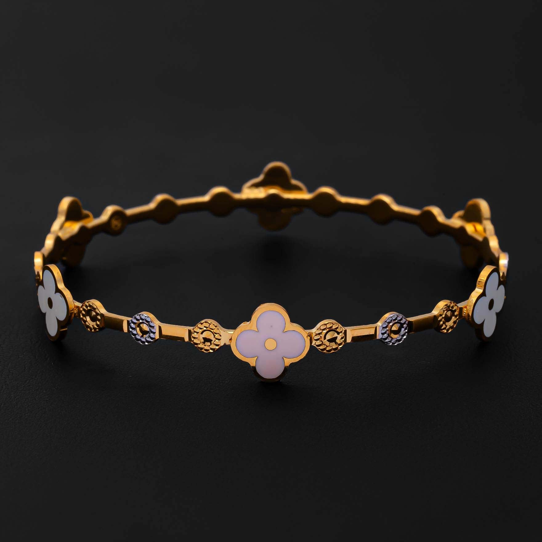 Floral Enamel Bangle PEBS2-002