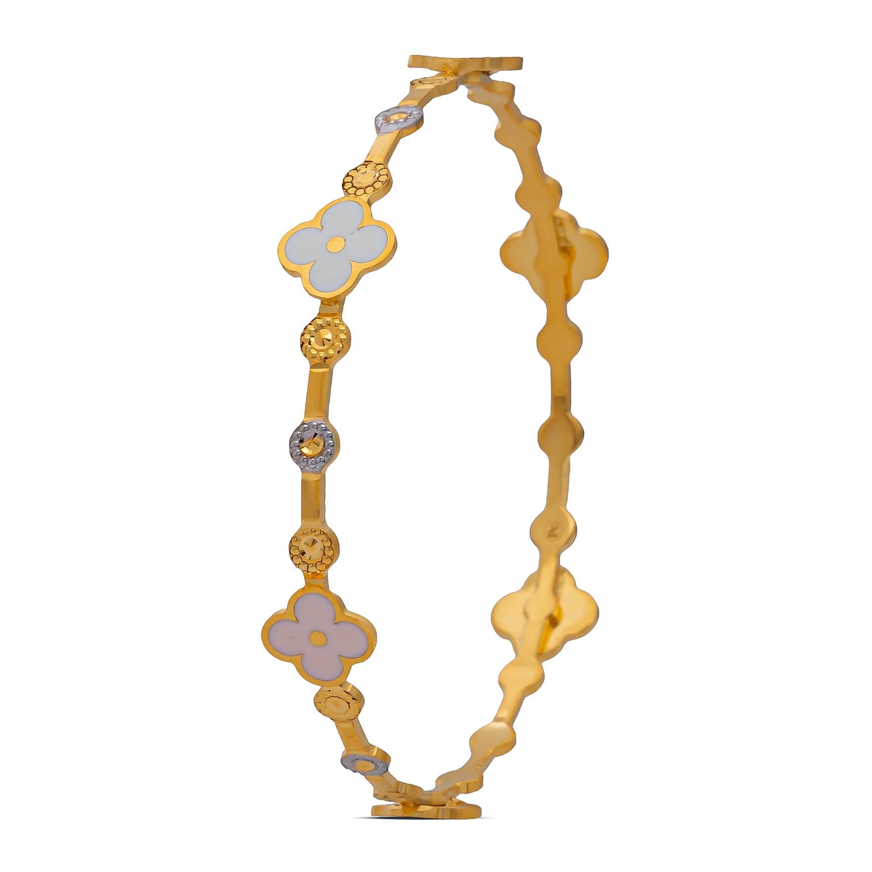 Floral Enamel Bangle PEBS2-002