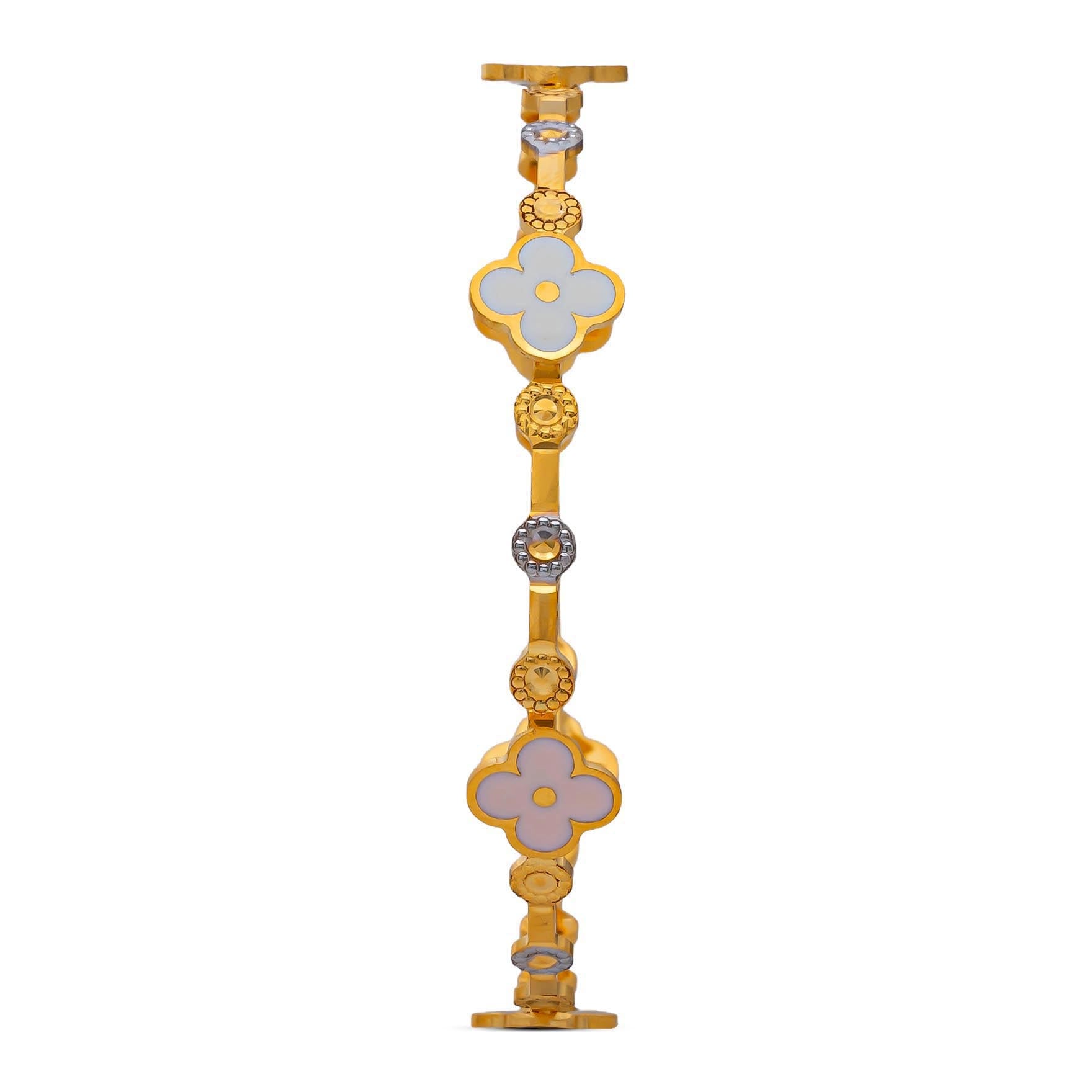 Floral Enamel Bangle PEBS2-002
