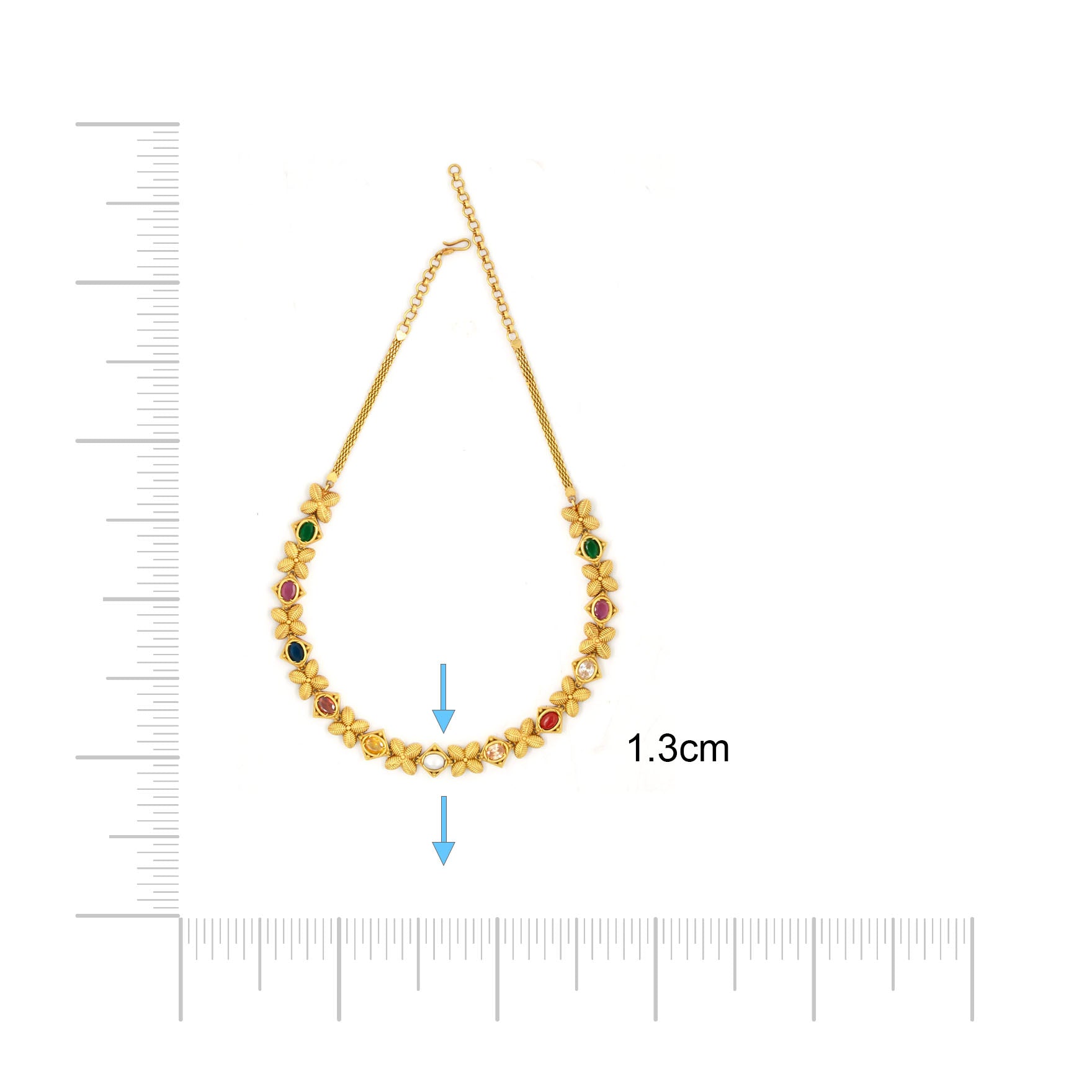 SRESHTA COLLECTION GERU NECKLACE WITH EARRING PSGRNSSR104M-036, PSGRHSTSR35-061