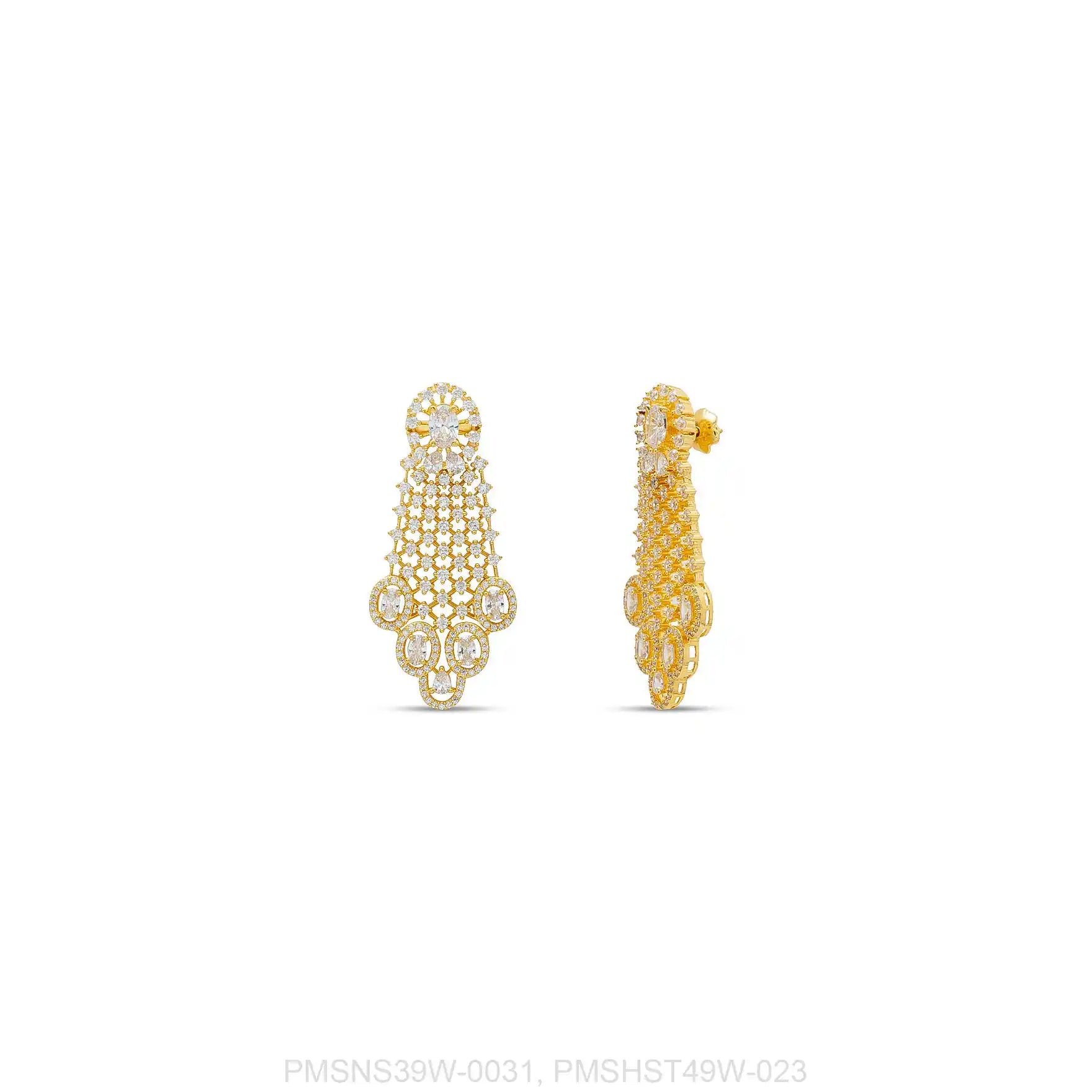 Premiun Stone Necklace with Stud PMSNS39W-0031, PMSHST49W-023