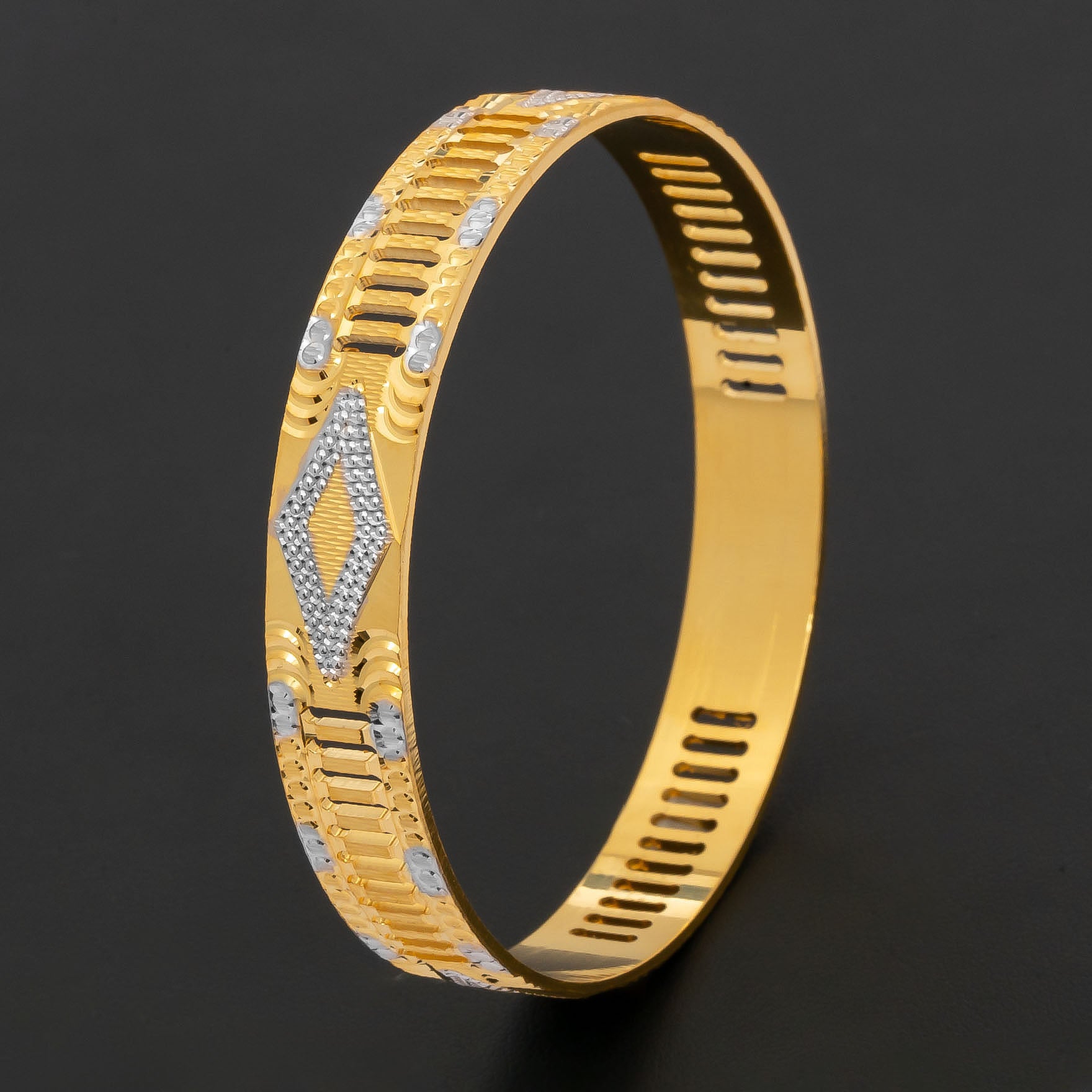 RHODIUM BANGLE PRGB43-062