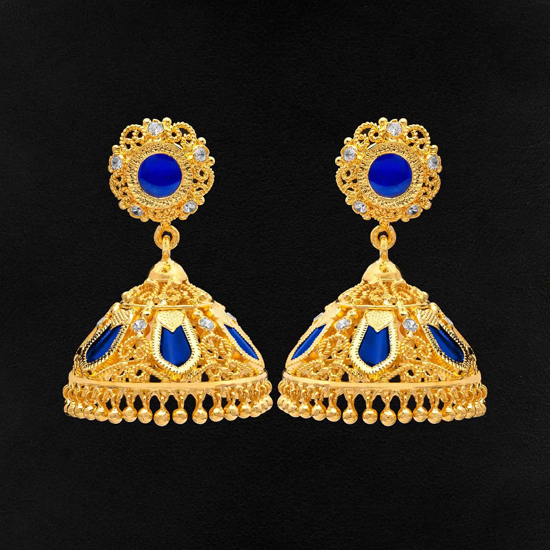 Gold Plated Jhimika Earrings Designs | Parakkat Jewels