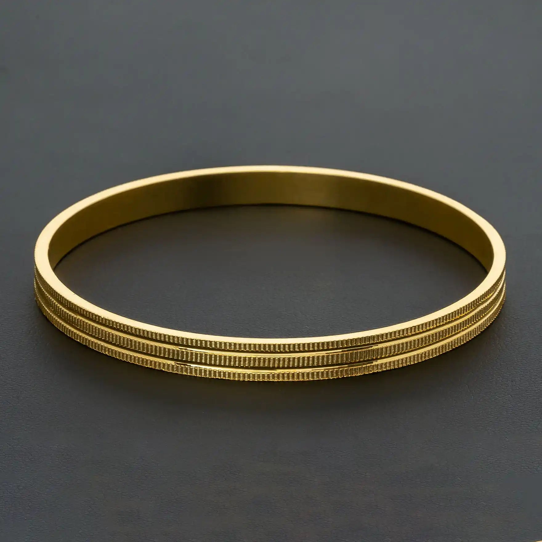 24CT HEAVY Gold Layered BOHO STYLE BANGLE PGB46-051