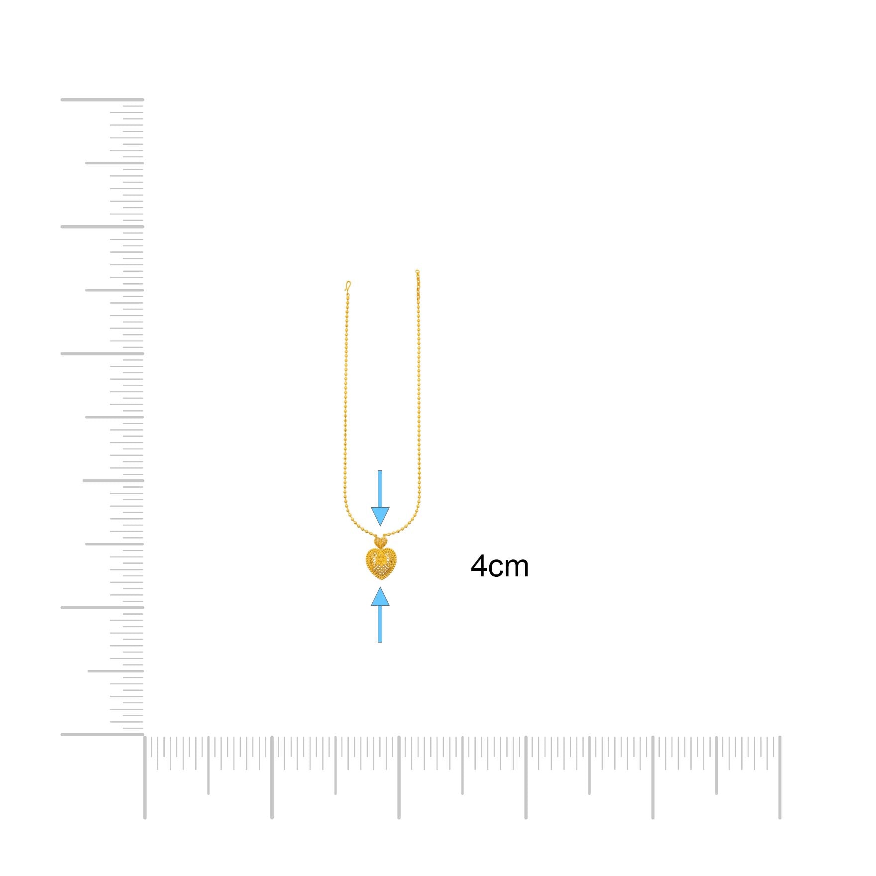 Golden Necklace PGNS120-034