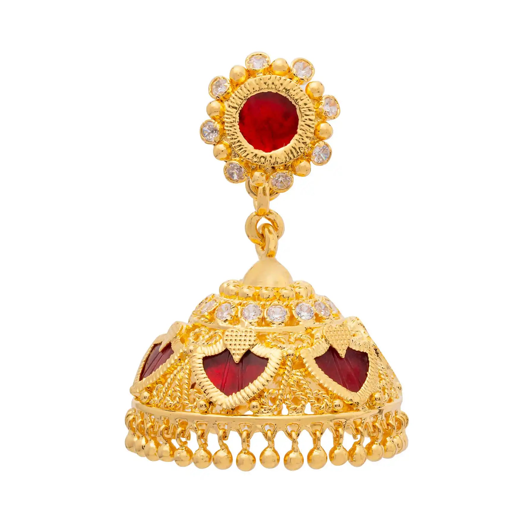 Shop Latest Gold Plated Jimika Earrings Online | Parakkat Jewels