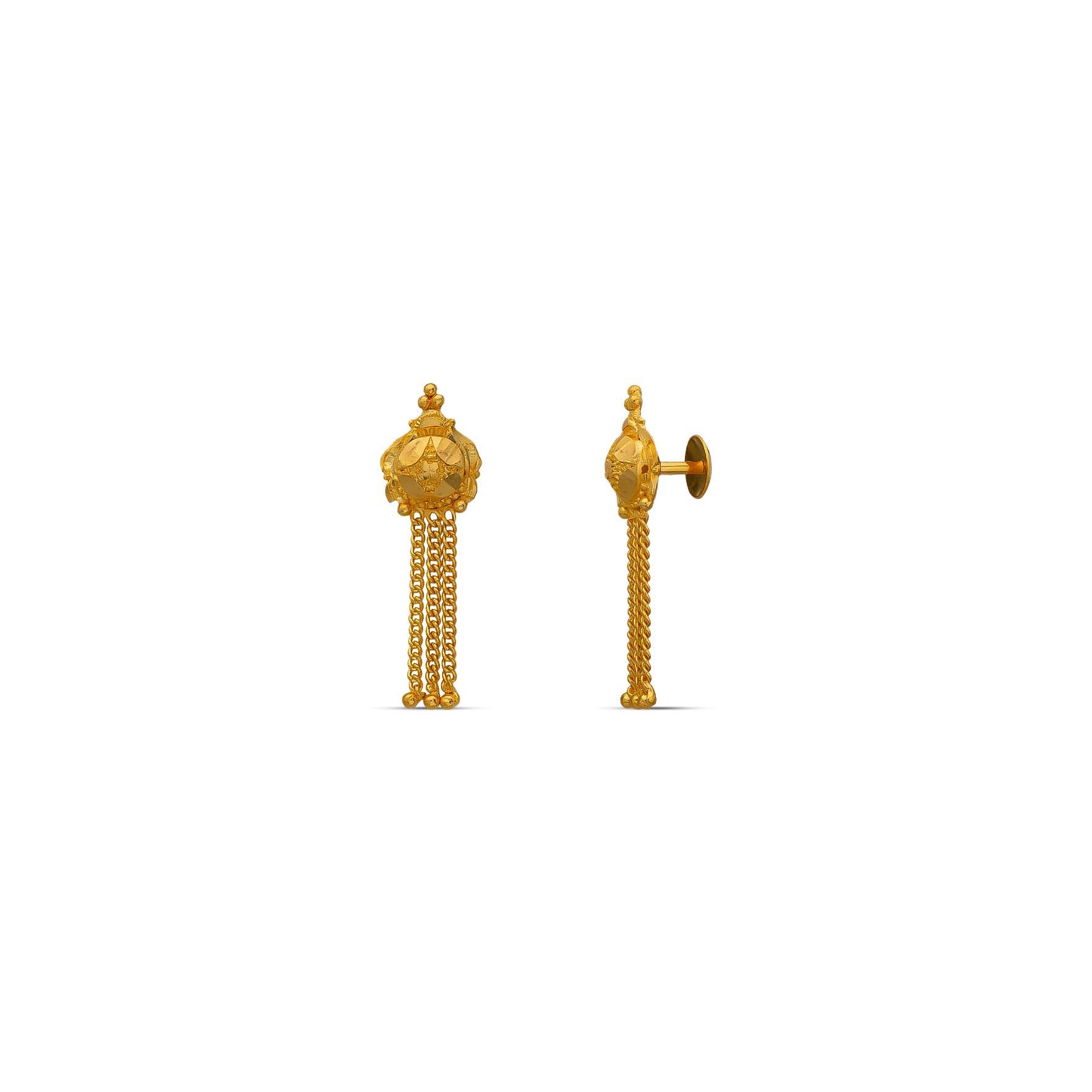 Golden Hanging Stud  PGHST184-001