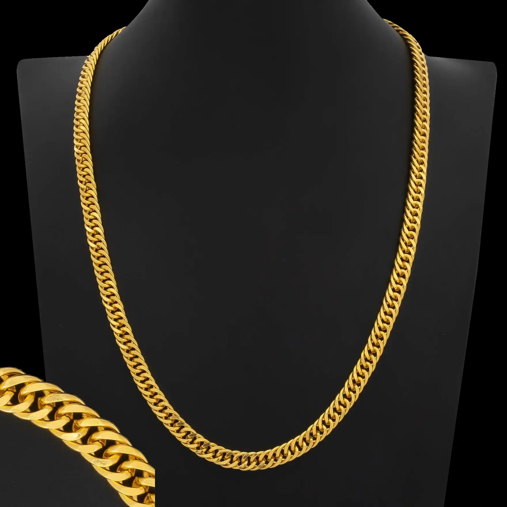 Curb Slim Broad Chain Gold Layered