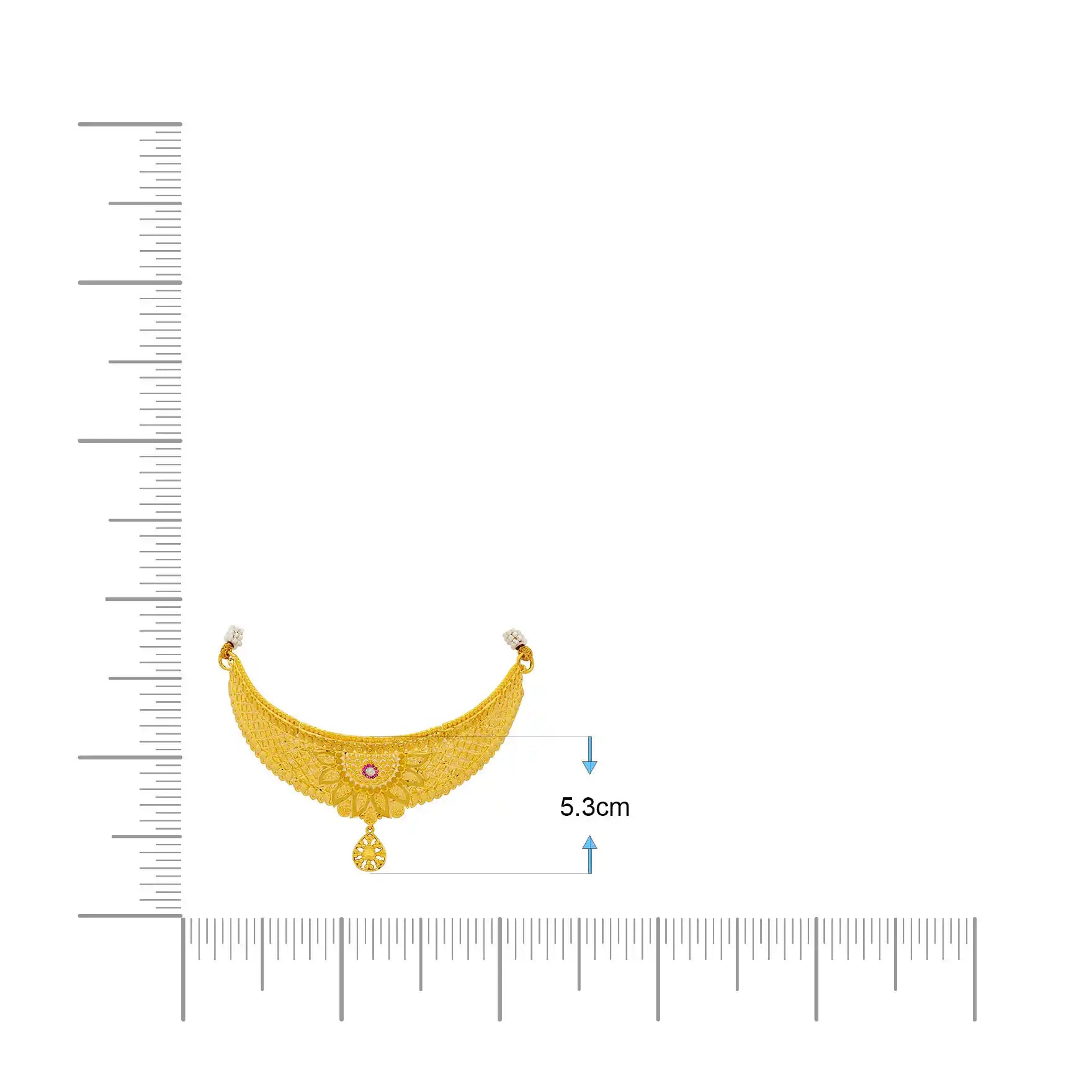 STONE NECKLACE SHORT WITH GOLDEN STUD PSNS8WR-0321, PSHST56WR-081