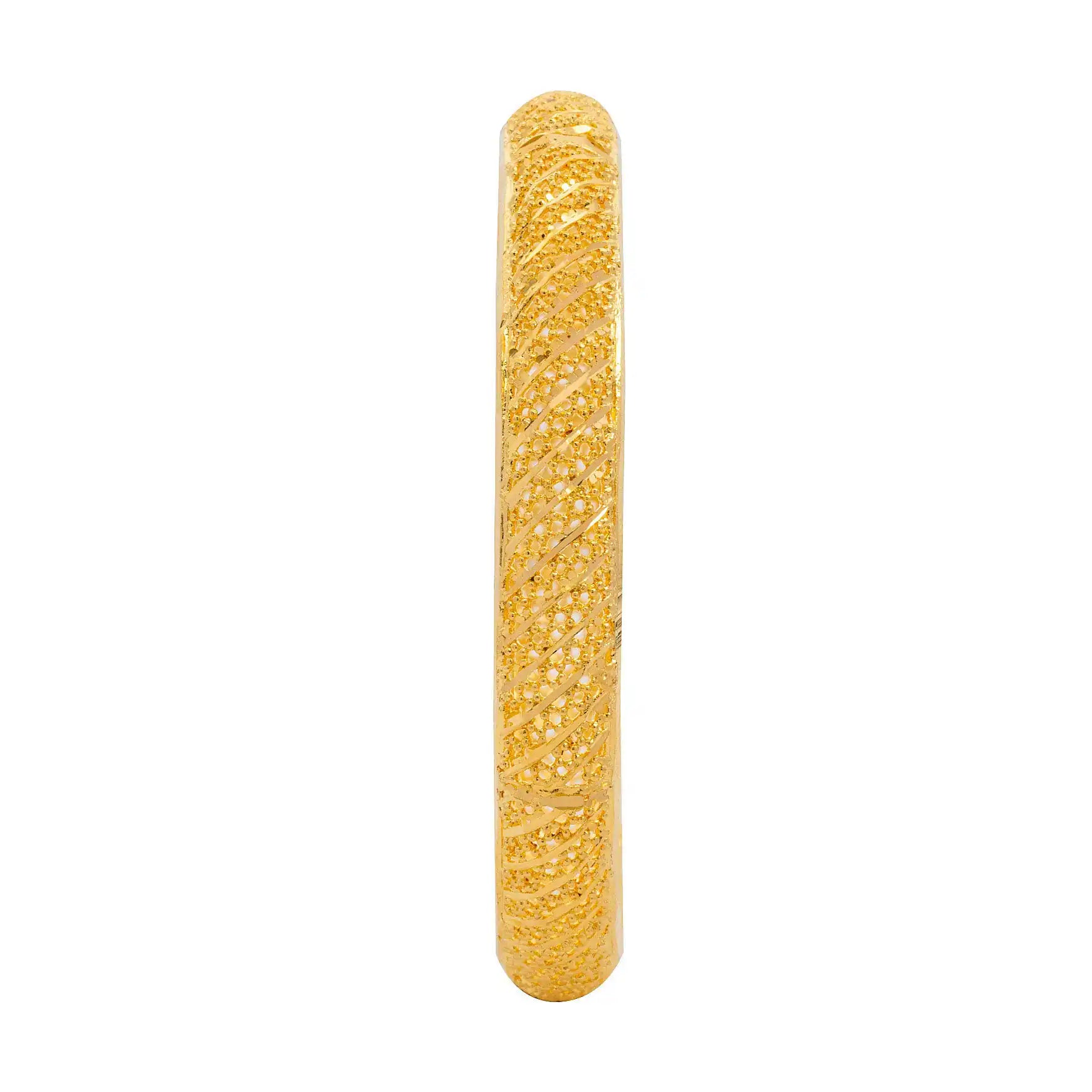 24ct Heavy Gold Layered French Bangle PGB1-022