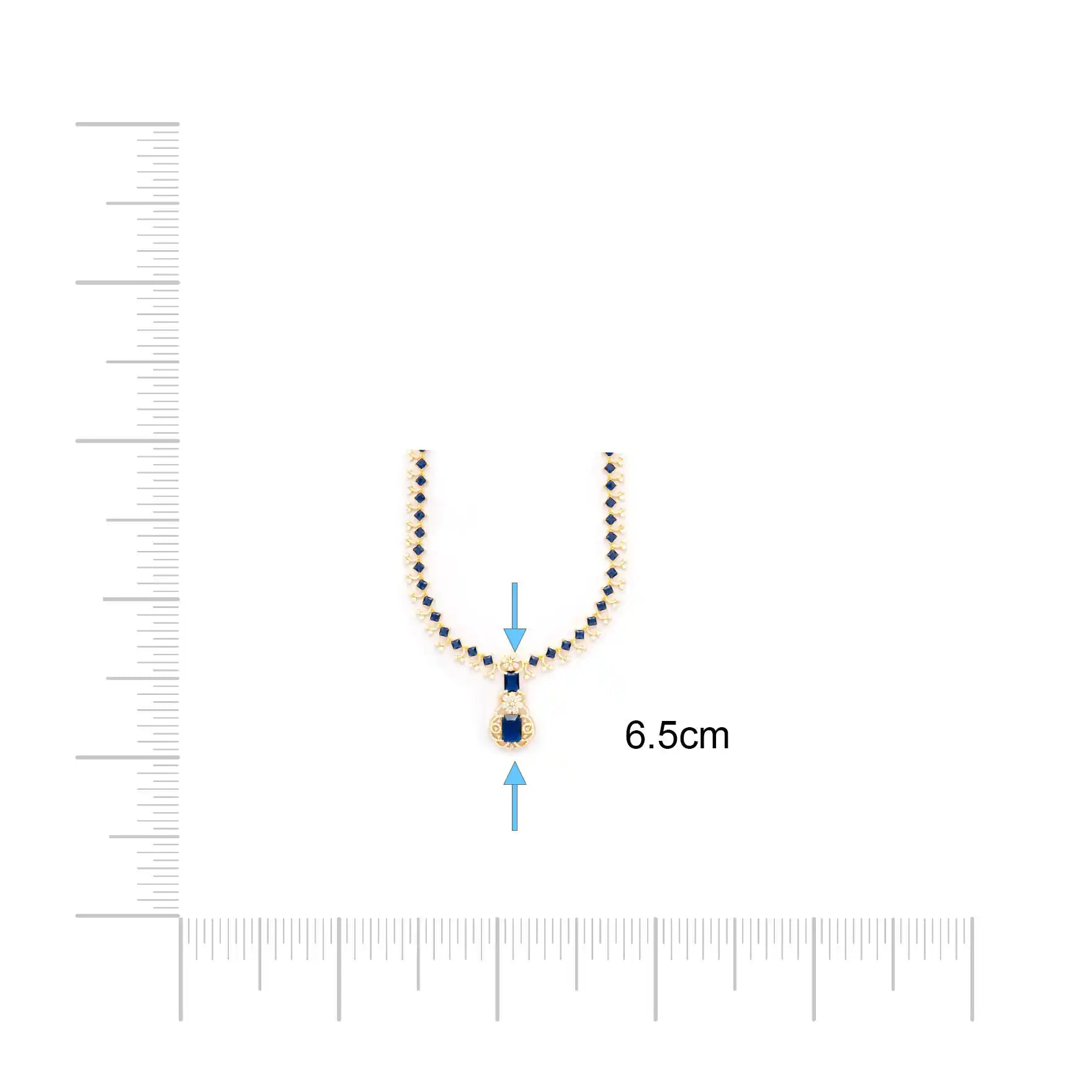 PREMIUM STONE NECKLACE PMSNL7WBL-0002