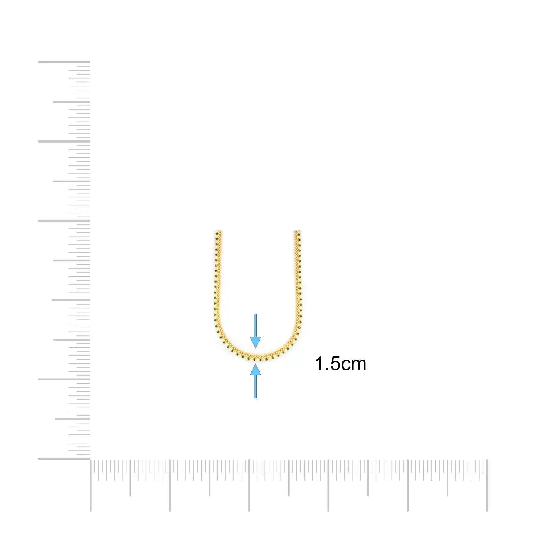 PREMIUM STONE NECKLACE WITH STUD PMSNL3WG-0041, PMSHST71WG-052