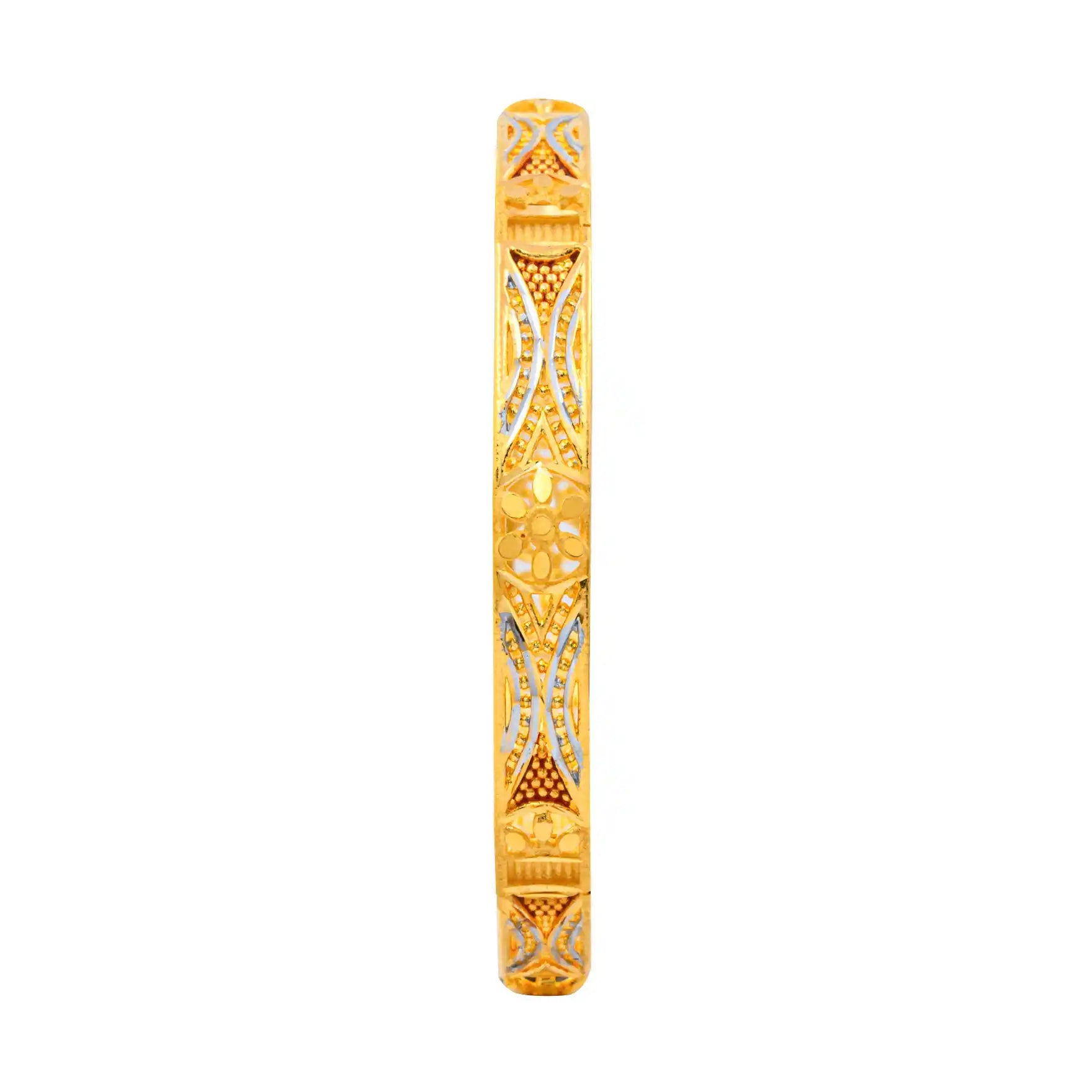 24ct Heavy Gold Layered Enamel Bangle PEB27-091