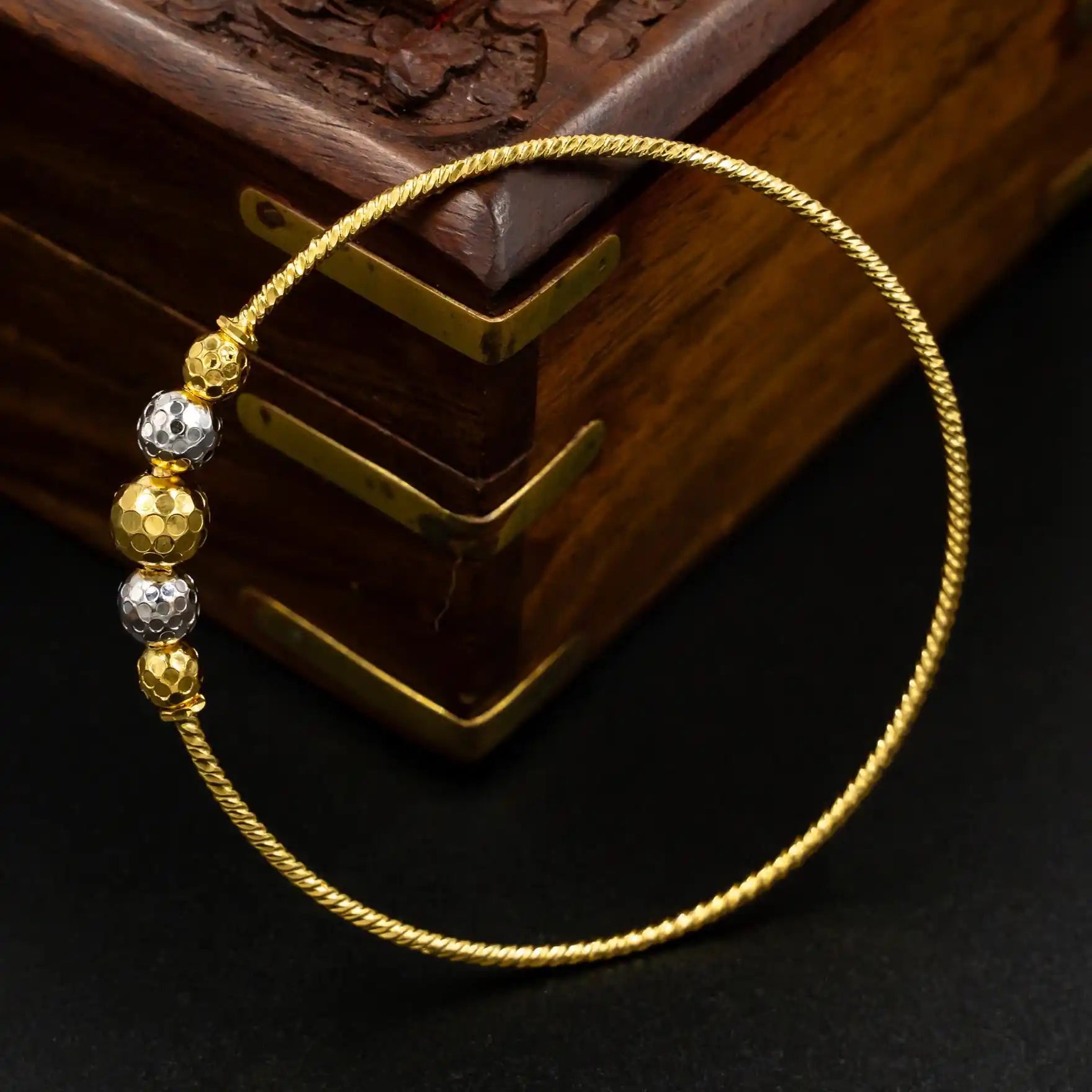 Rhodium Bangle PRGB2-24-081