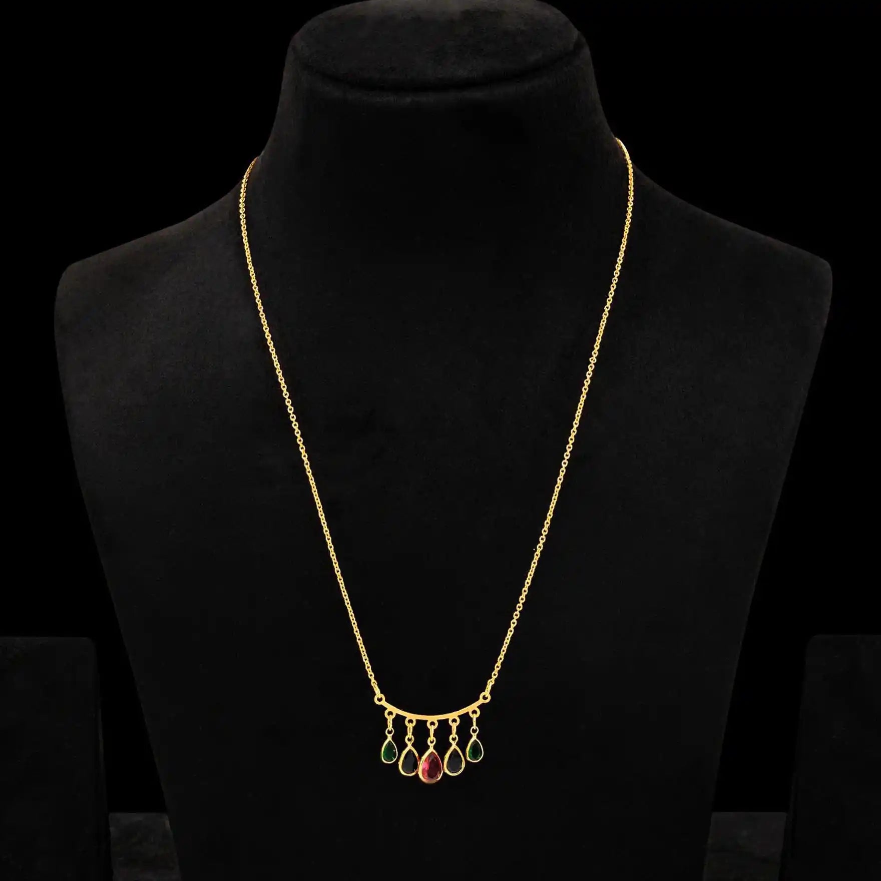 Stone Necklace PSNS44RGB-003