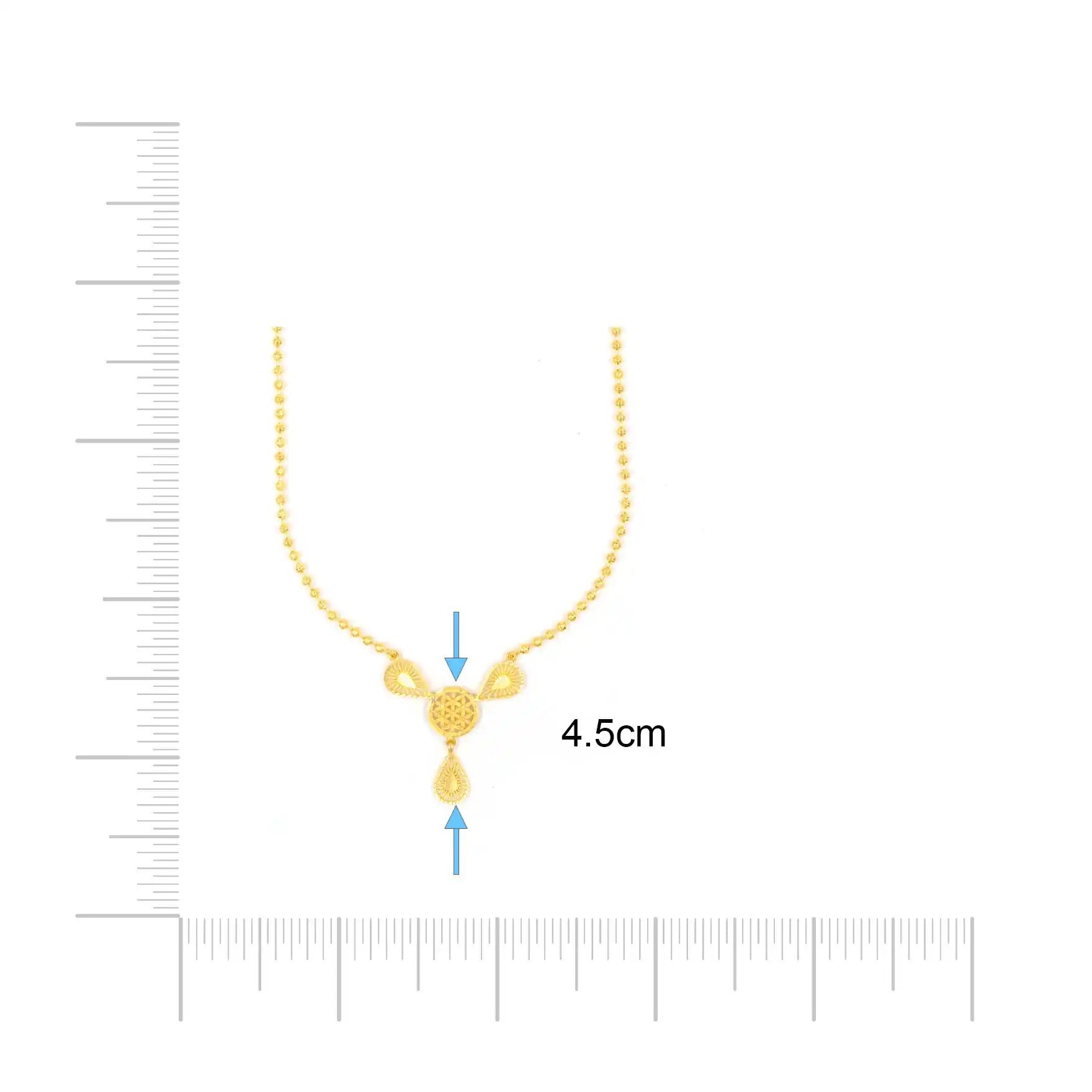 Golden Necklace PGNS77-034