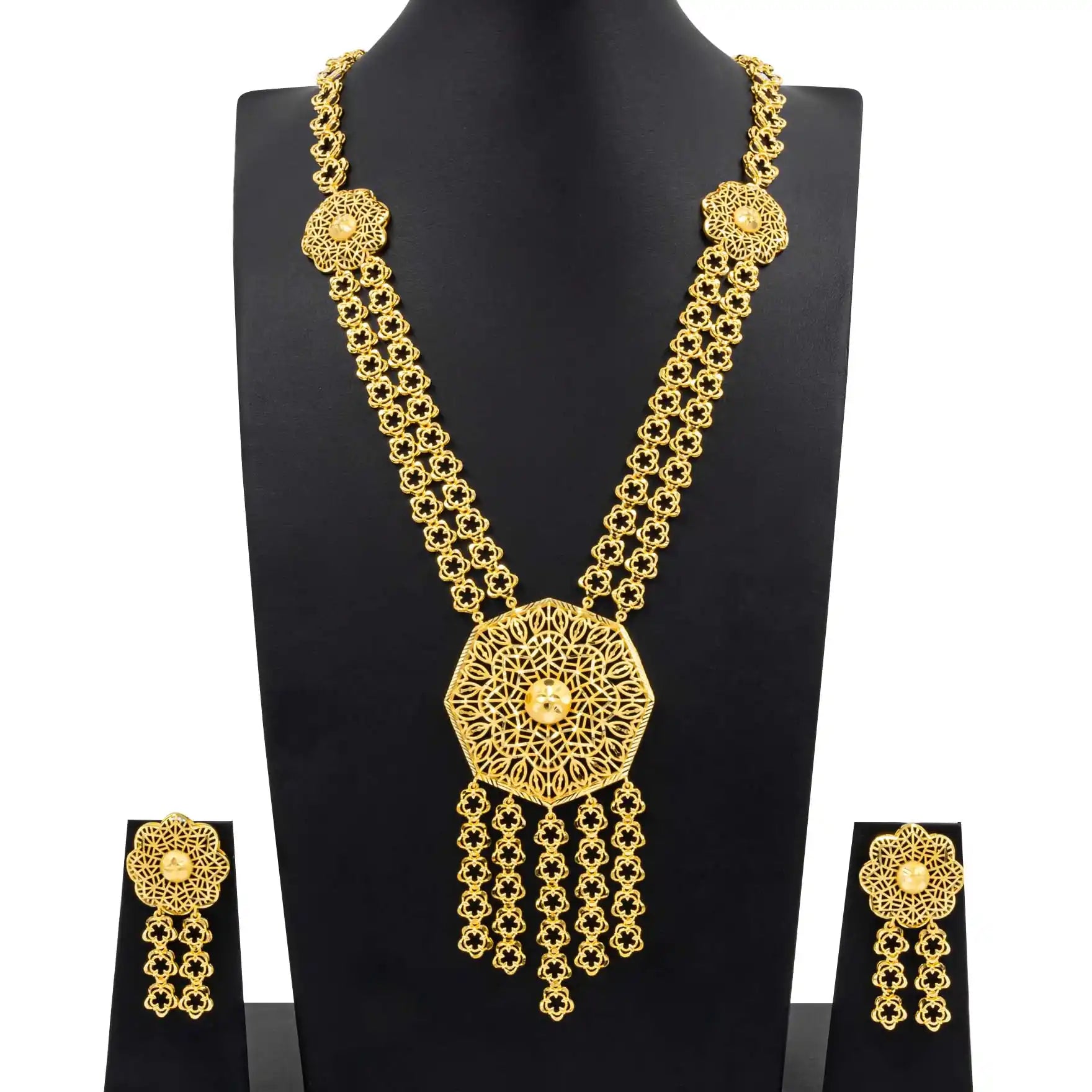 Golden Necklace with stud PGNL36-0621,PGHST19-002