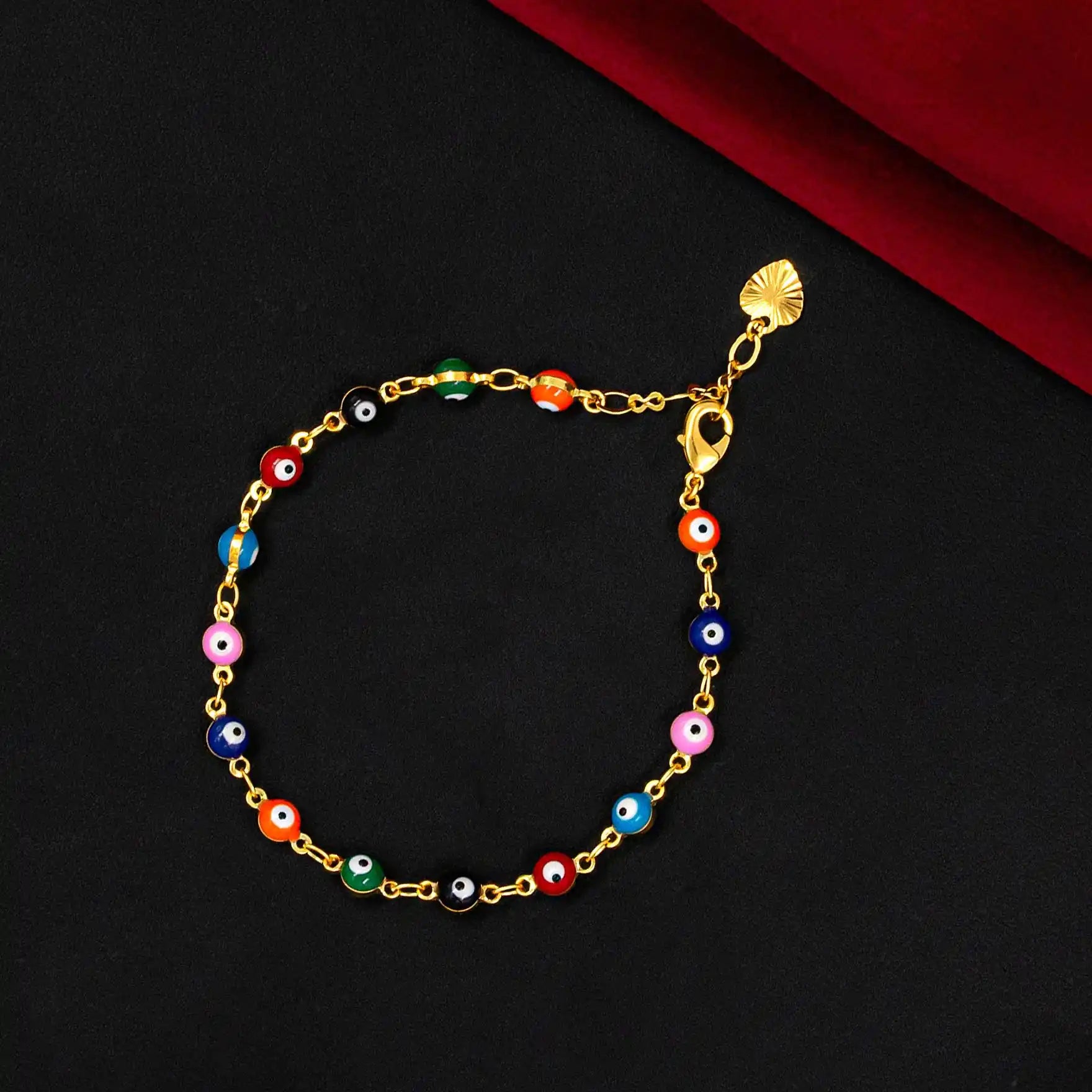 Gold Layered Evil Eye Bracelets 