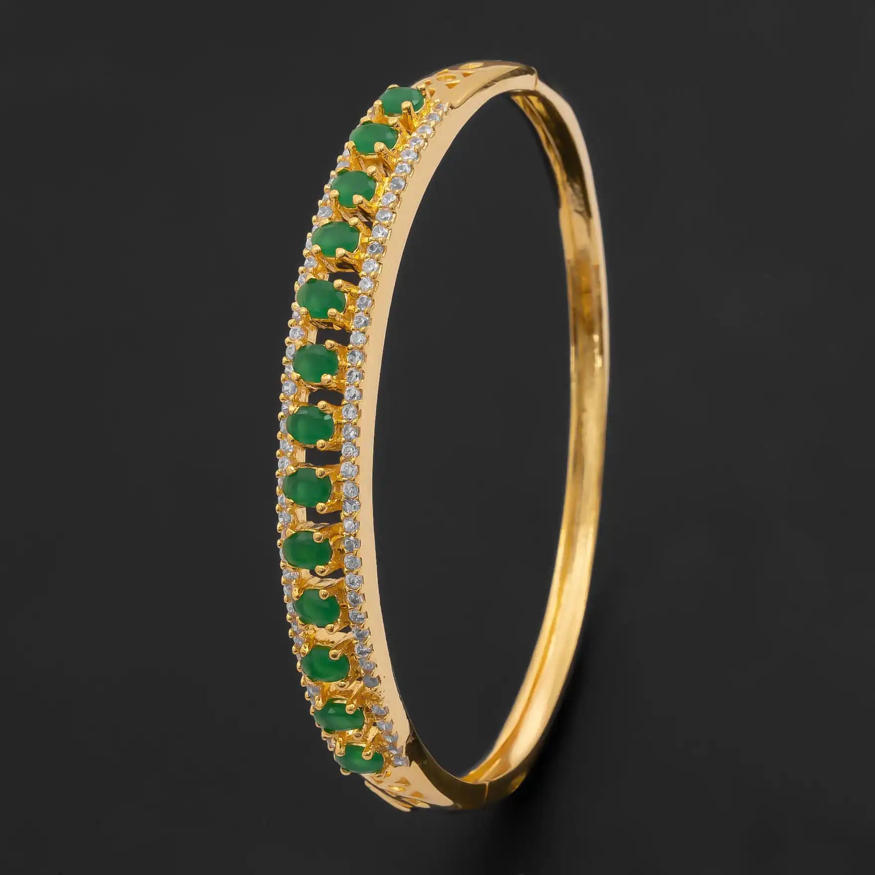 Stone Bracelet Bangle PSBRB70WG-002
