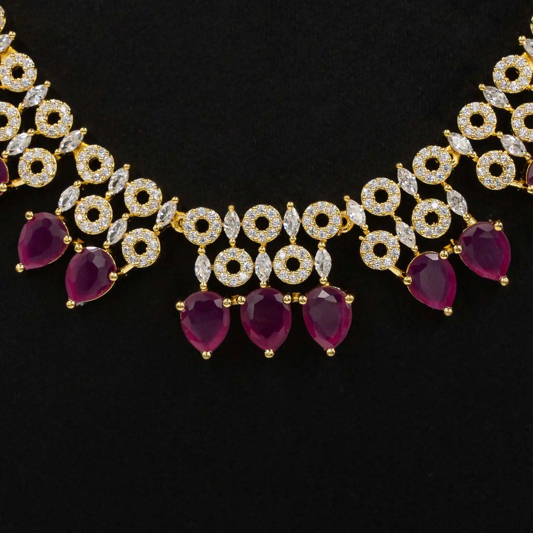Stone Necklace with earrings  PMSNS9WR-0011, PMSHST19WR-082