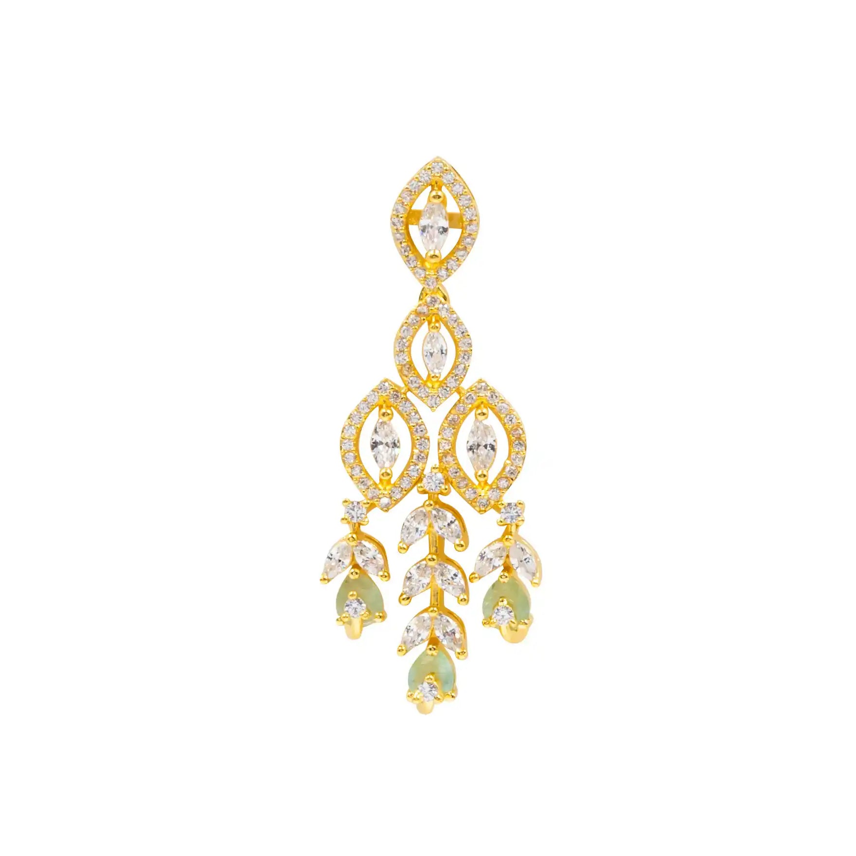 PREMIUM STONE NECKLACE SHORT WITH STUD PMSNS5WN-0021, PMSHST15WN-052