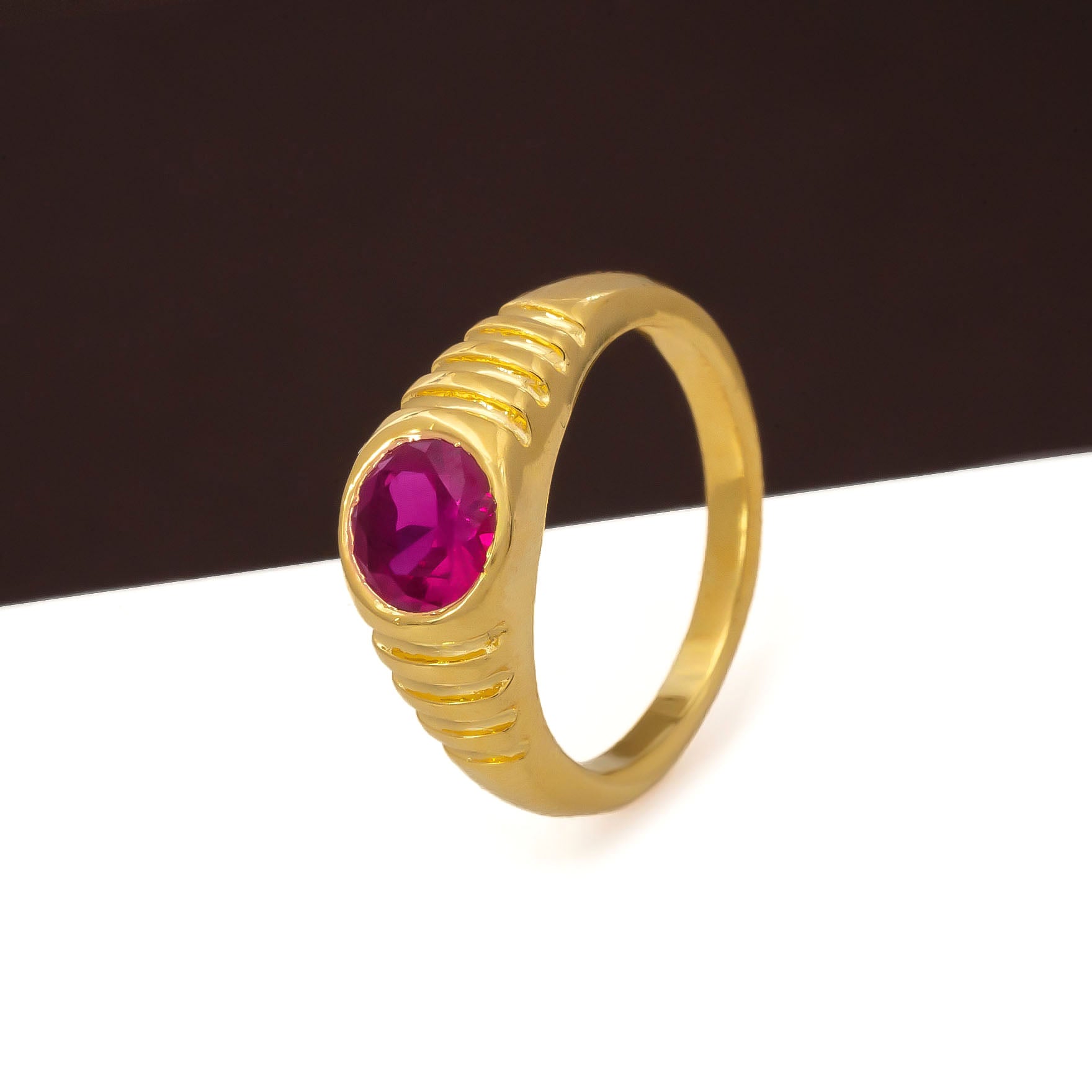 GOLDEN STONE RING PSR8R-081