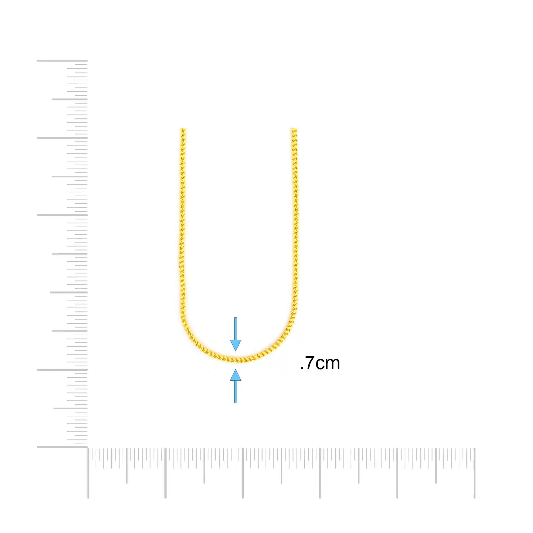 Gold chain PCPN84C-027