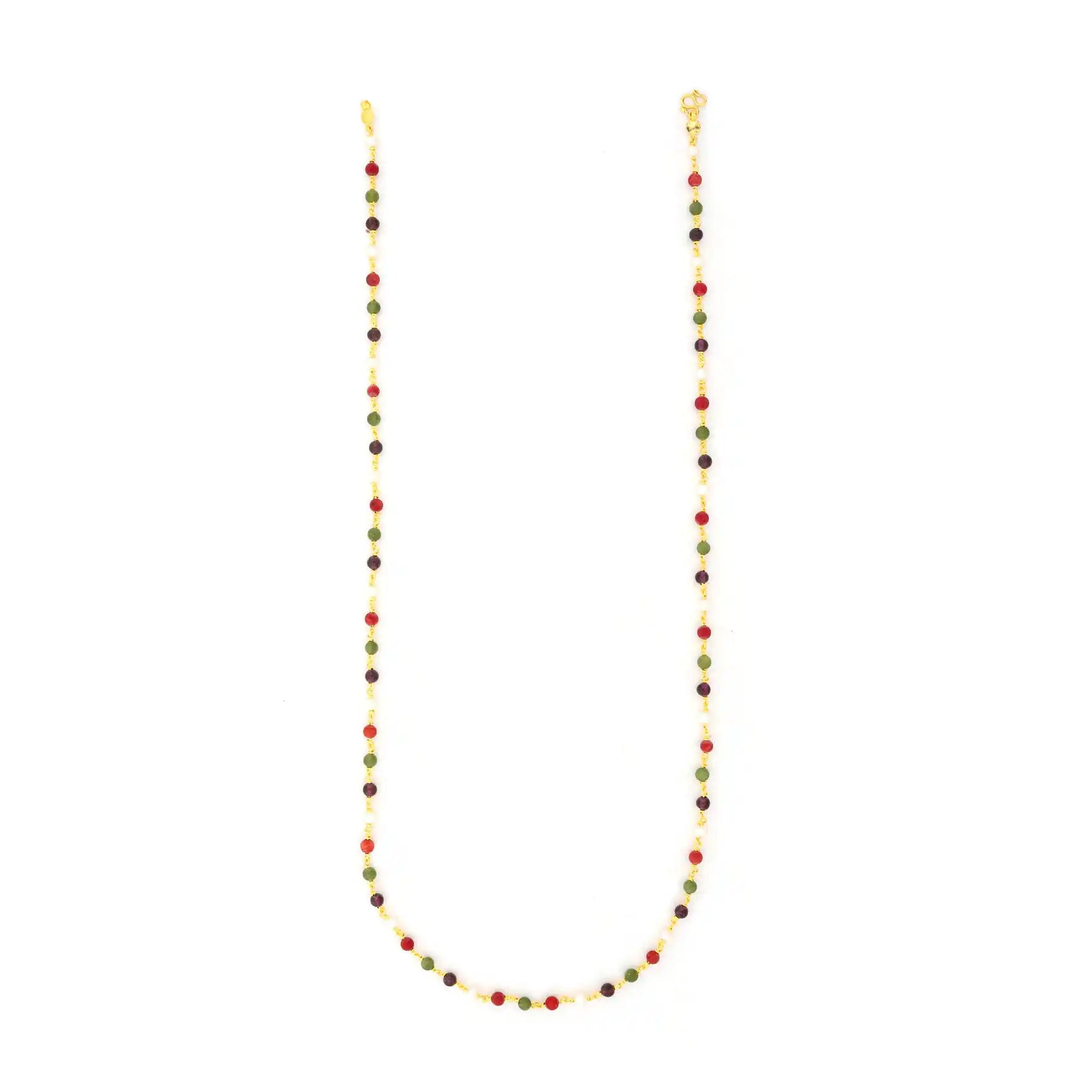 Coral/Pearl Stone Chain  PSC2-044