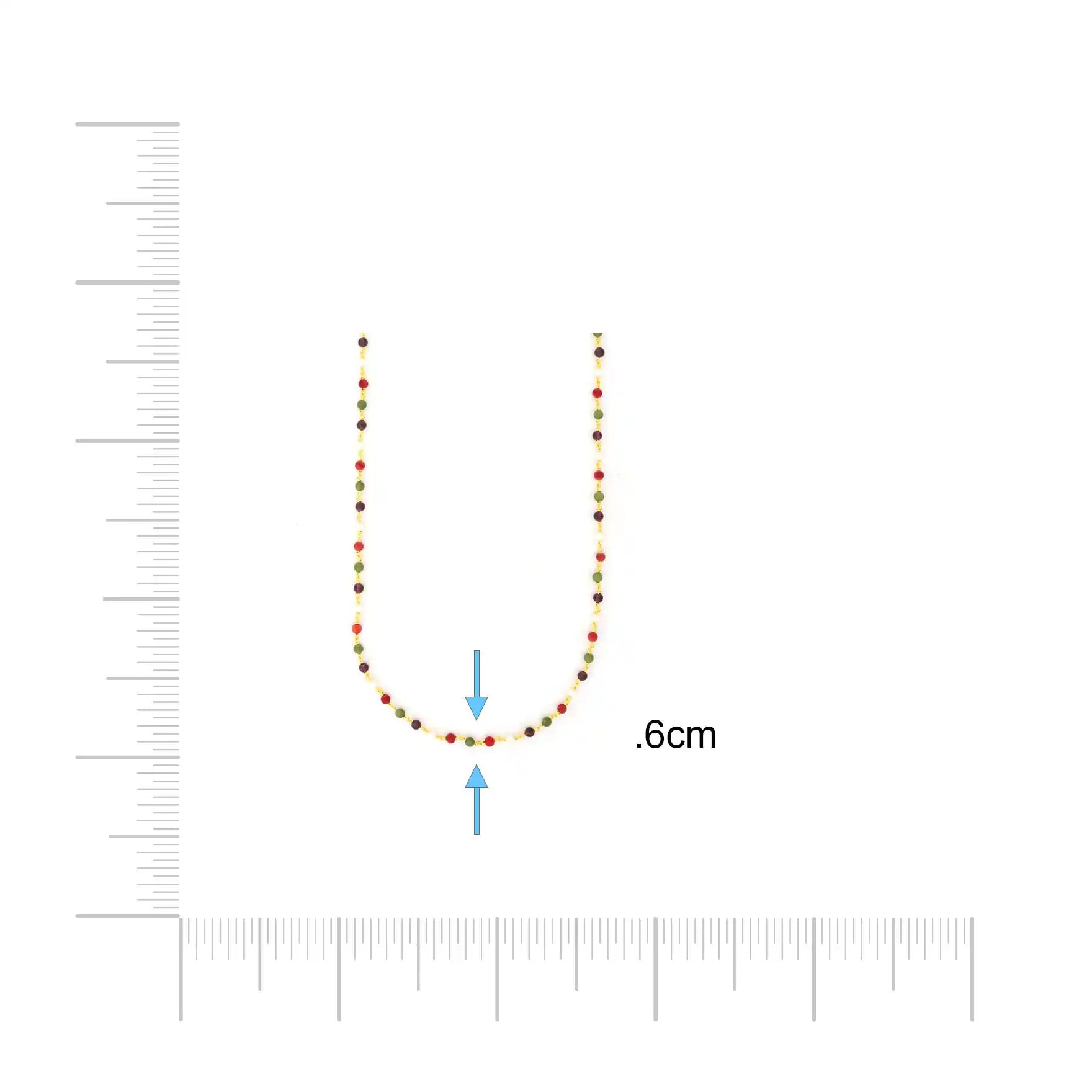 Coral/Pearl Stone Chain  PSC2-044
