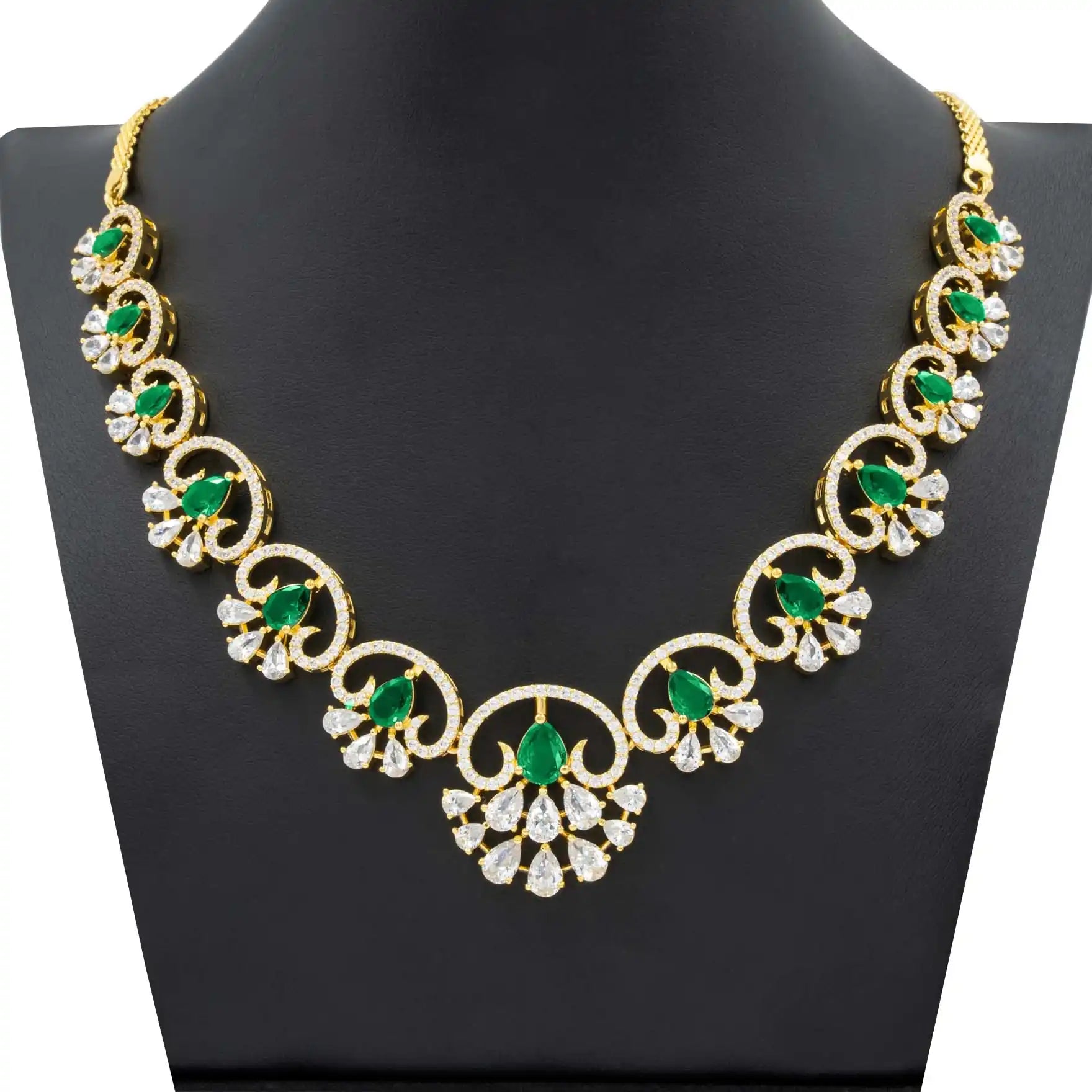 PREMIUM STONE NECKLACE SHORT PMSNS3WG-009, PMSHST12WG-022