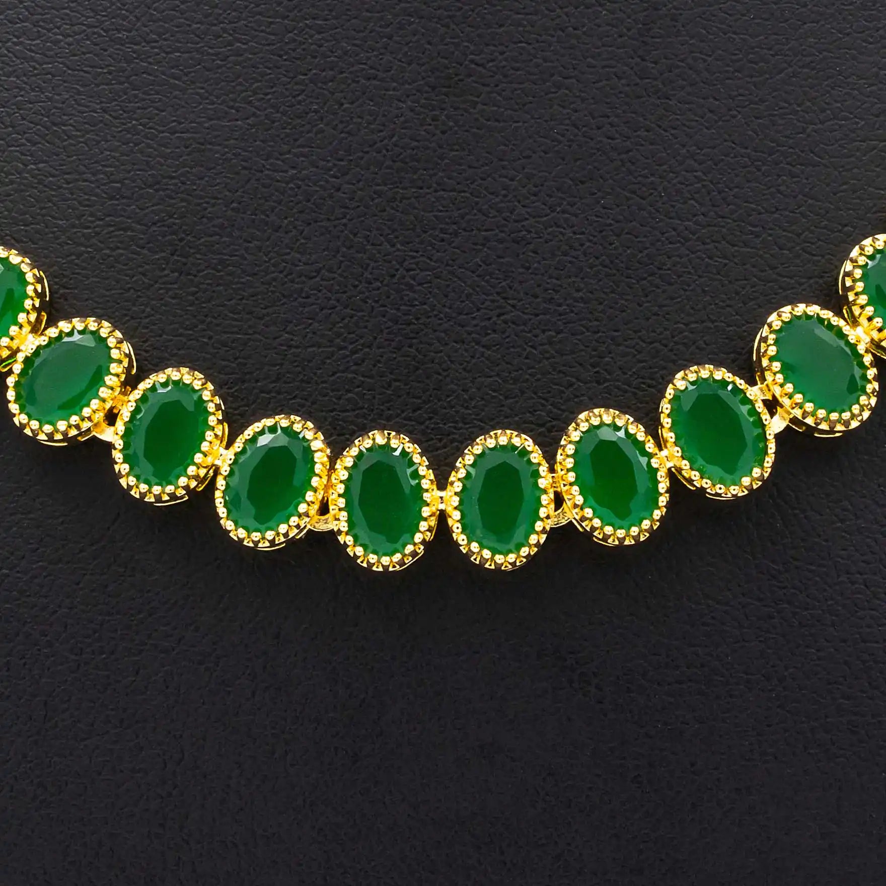 Stone Necklace with Stud  PMSNS28G-007,PMSHST43G-022
