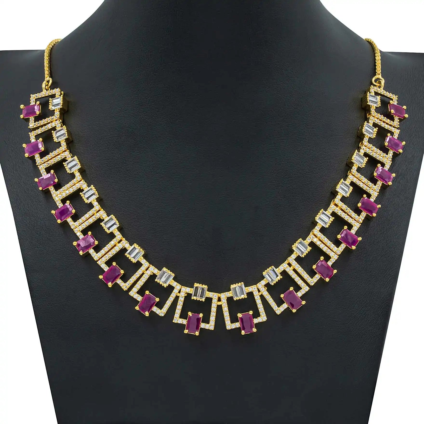 Stone Necklace with Stud PMSNS8WR-007,PMSHST2WR-022