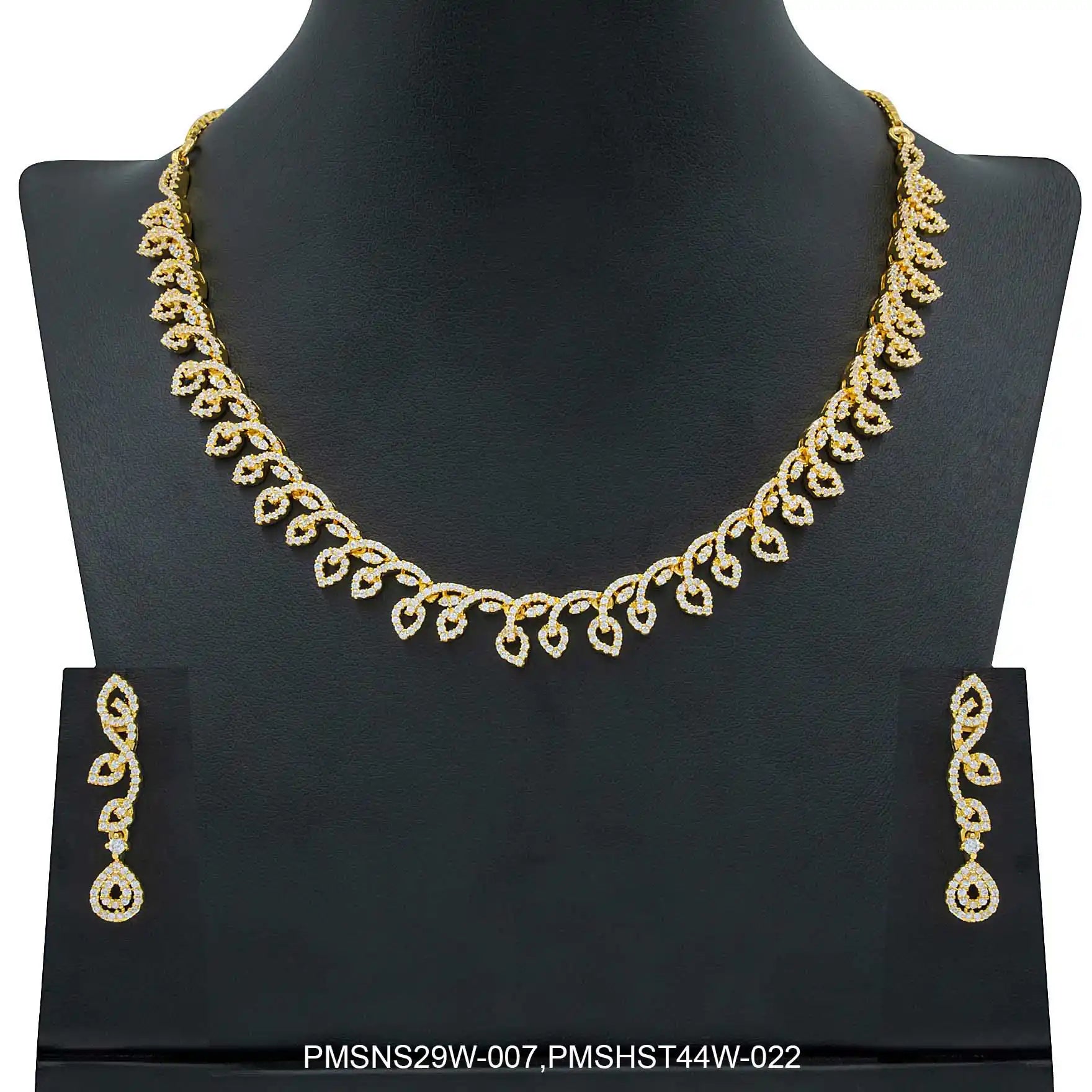 Stone Necklace with Stud PMSNS29W-007,PMSHST44W-022