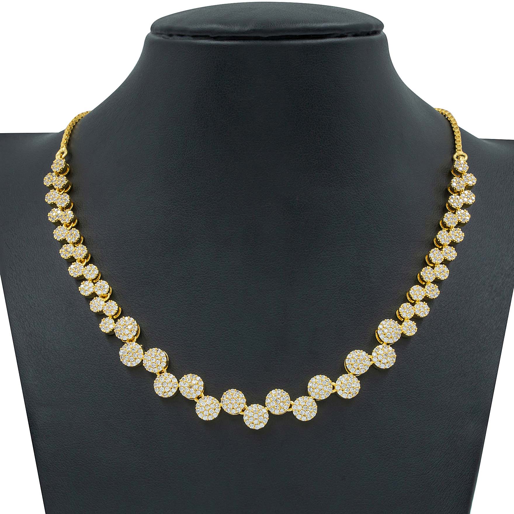 Stone Necklace with Stud  PMSNS30W-007,PMSHST54W-052