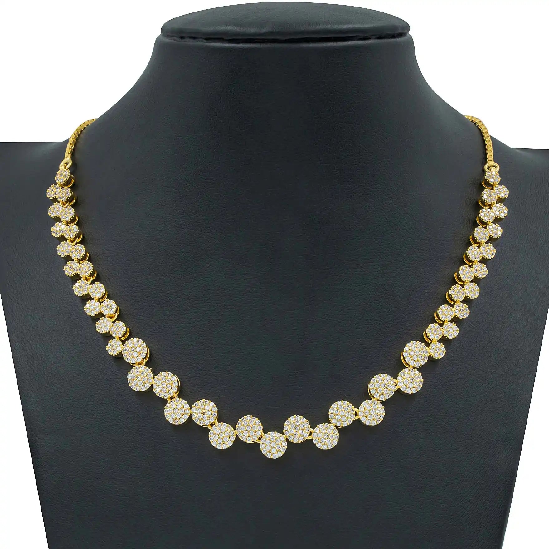 Stone Necklace with Stud  PMSNS30W-007,PMSHST54W-052