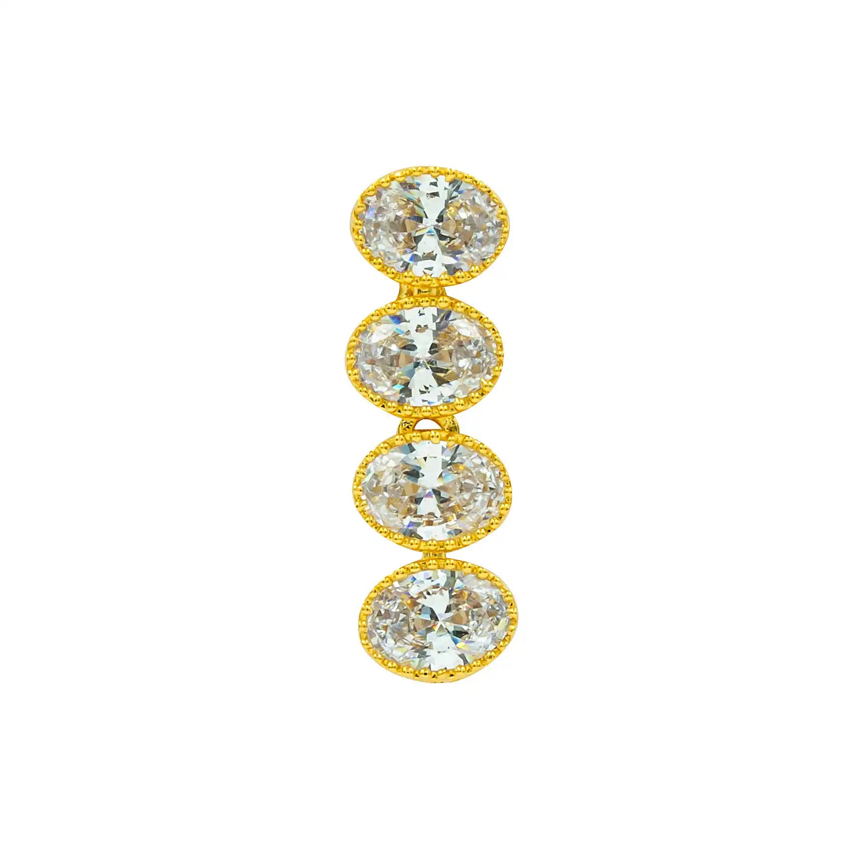Stone Necklace with Stud PMSNS28W-007, PMSHST43W-022