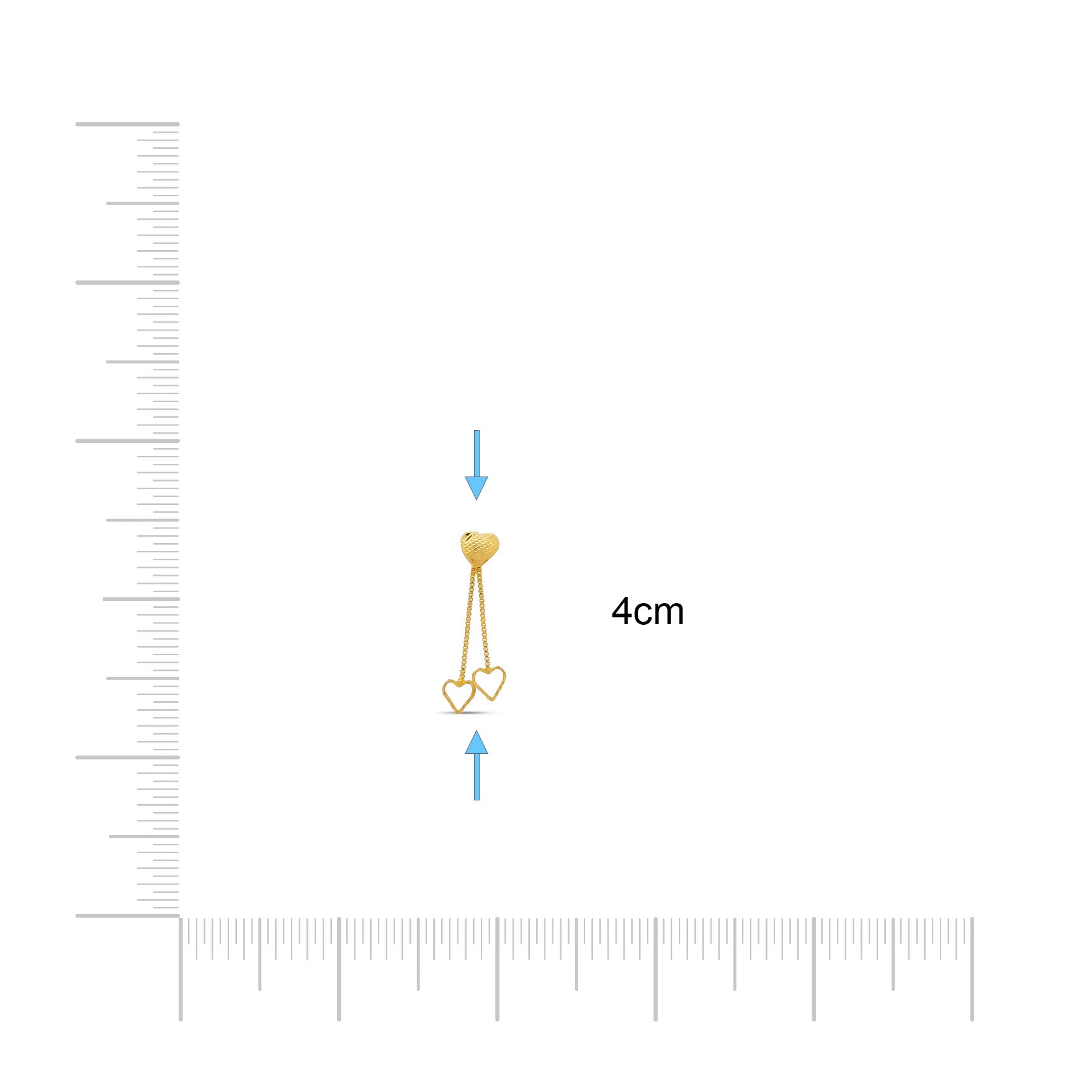 GOLDEN HANGING STUD PGHST245-001