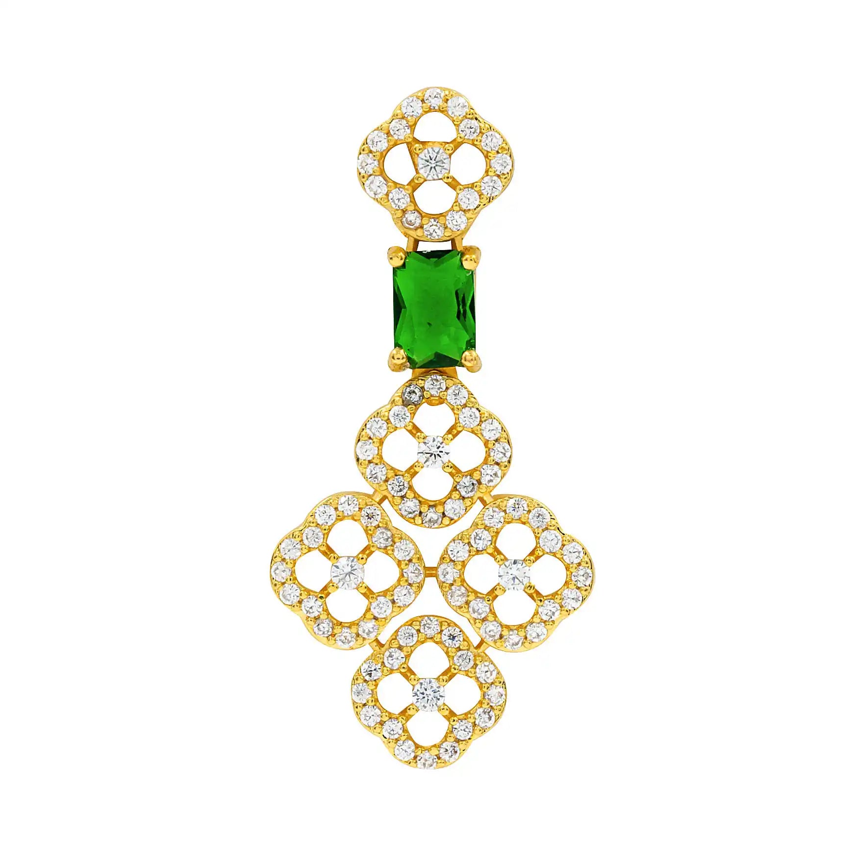 Stone Necklace with Stud PMSNS23WG-007, PMSHST40WG-052