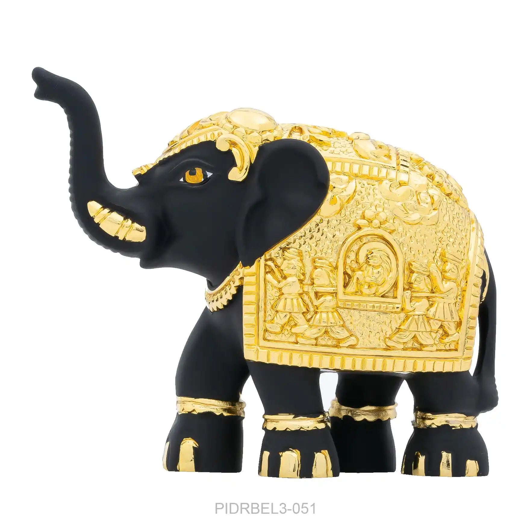 Elephant Idol – Ornate Carved Design – Decorative Showpiece – Home Décor & Vastu Gift | PIDRBEL3-051