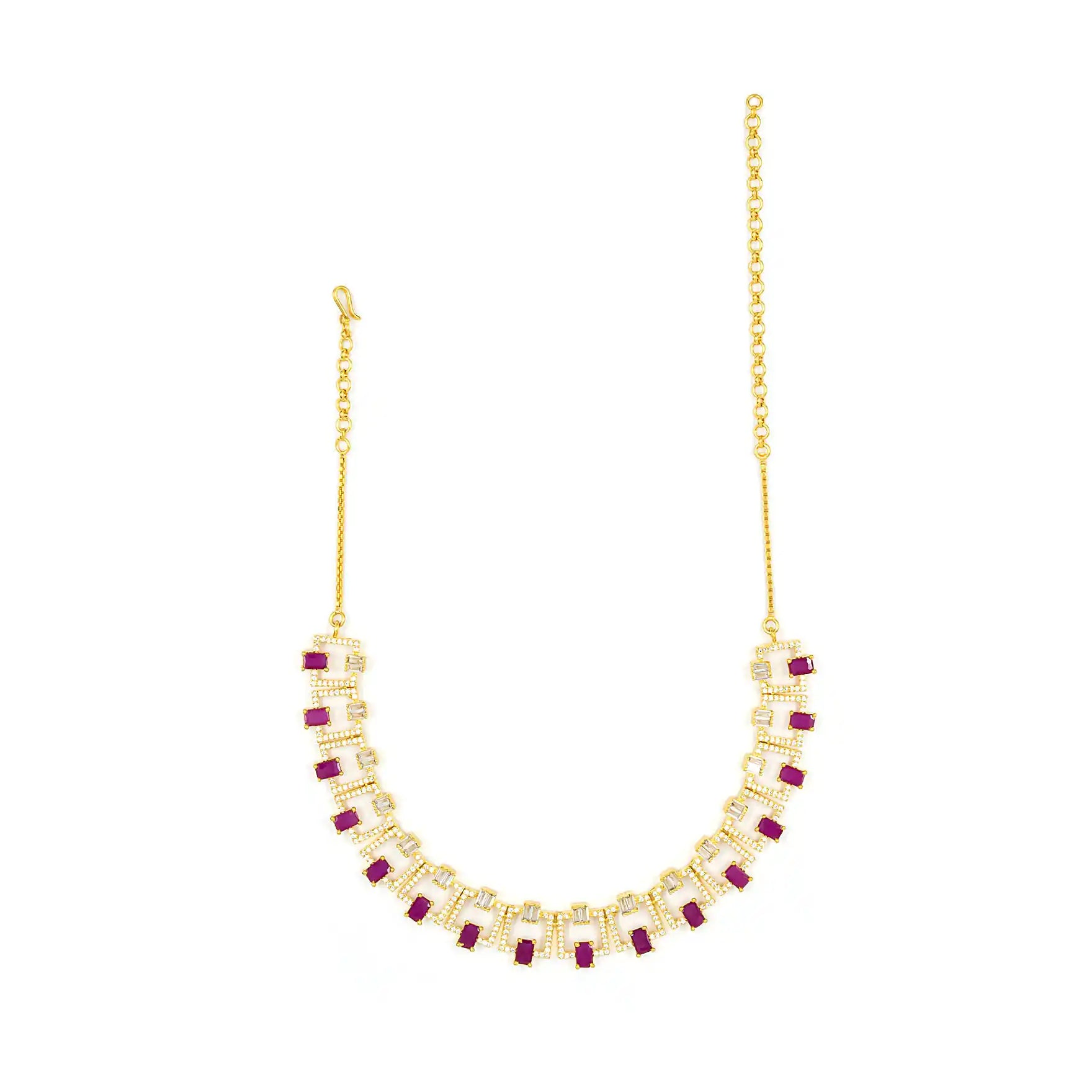 Stone Necklace with Stud PMSNS8WR-007,PMSHST2WR-022