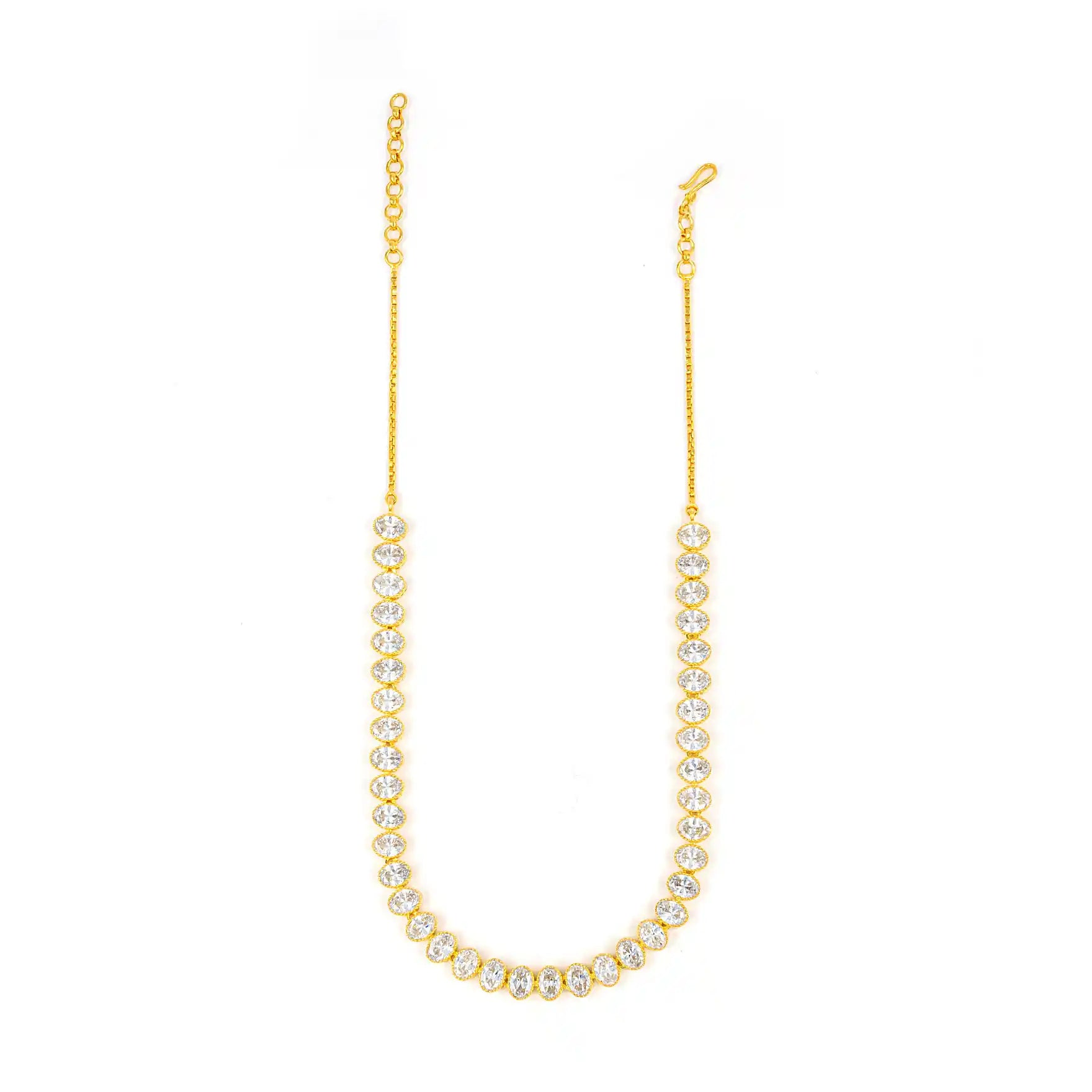 Stone Necklace with Stud PMSNS28W-007, PMSHST43W-022
