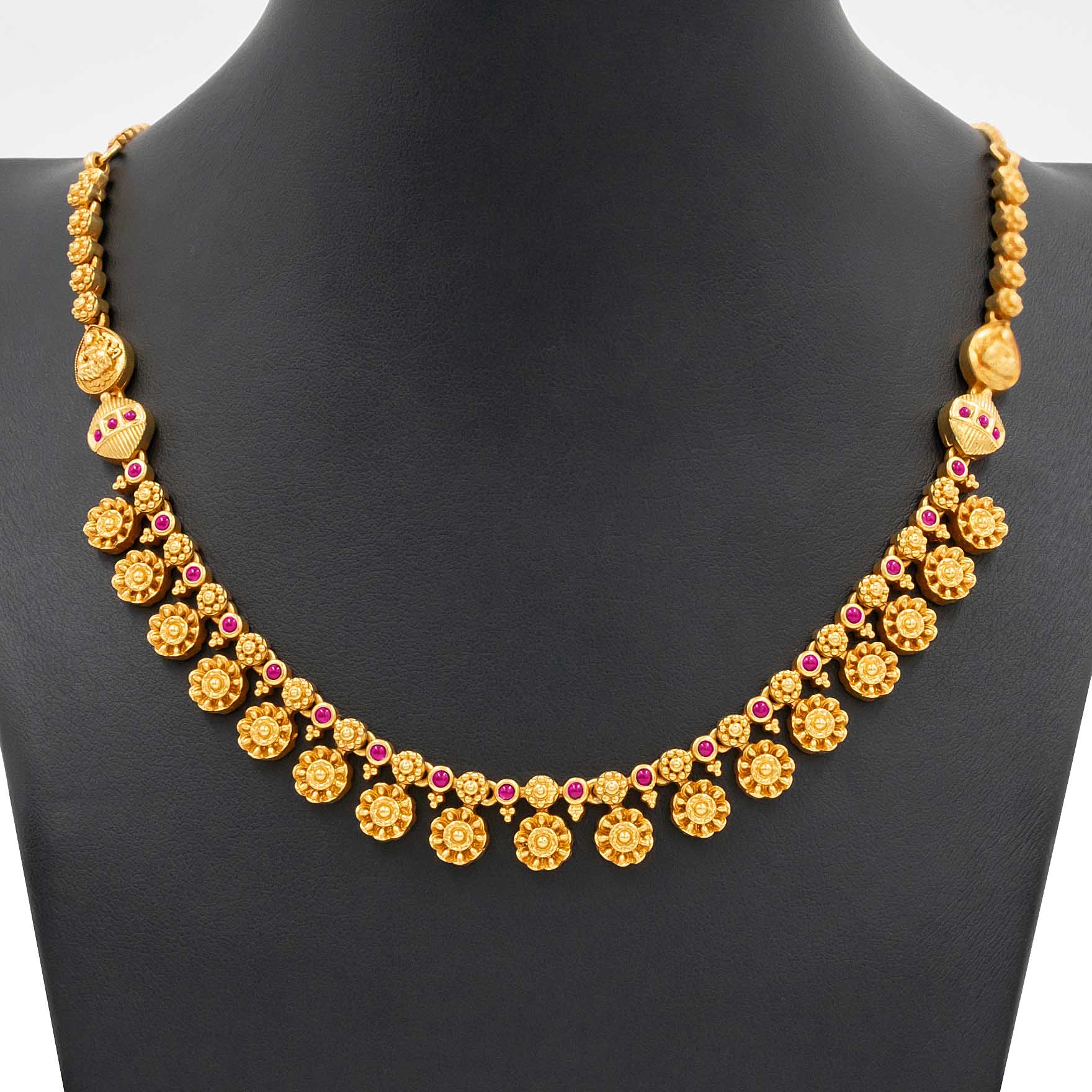 SRESHTA COLLECTION GERU NECKLACE WITH EARRING PSGRNSSR31R-035, PSGRHSTSR23R-061